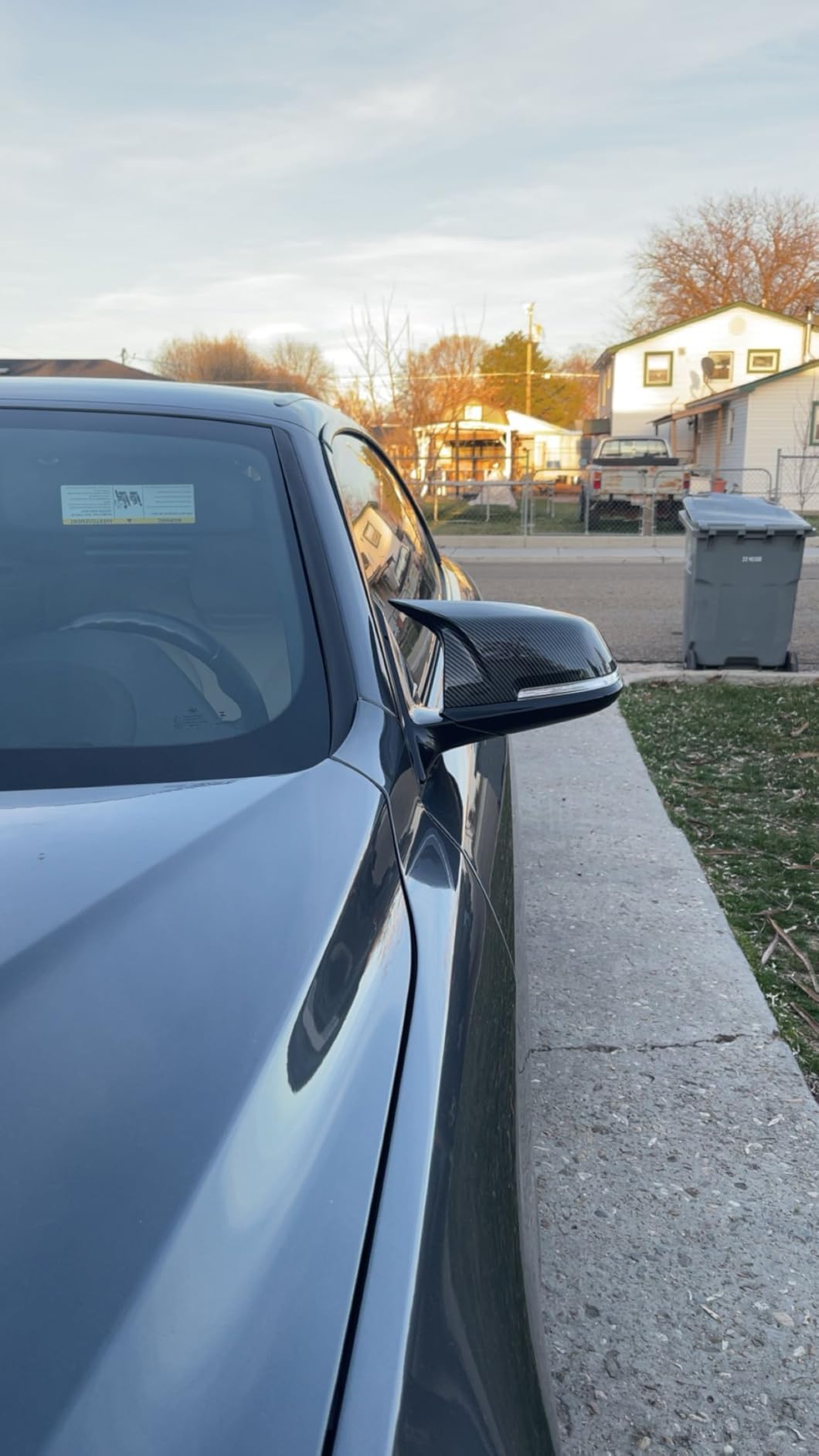 Door Mirror Covers Carbon Fiber Side Mirror Cover Caps Rearview Replacement for BMW F20 F22 F23 F30 F31 F32 F33 F36 F87 M2 X1 E84 customer photo 1