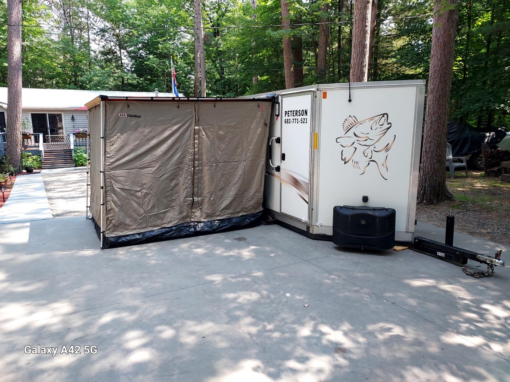 ARB 4x4 Accessories 814410 Retractable Awning with Led Light Strip Included 2500x2500mm 8.2 Feet, Ideal for Camping, Roadtrips, Outdoor Trips, Travel, Expeditions, RV, Camper, 4x4 and SUV customer photo 2