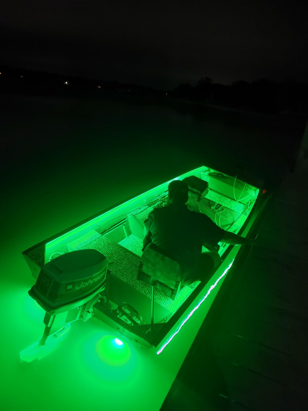 HUSUKU SOOP3 Mini 50W 27LED Waterproof Stainless Steel Transom Led Light, High-Intensity Marine Led Underwater Lights (2 pcs) customer photo 1