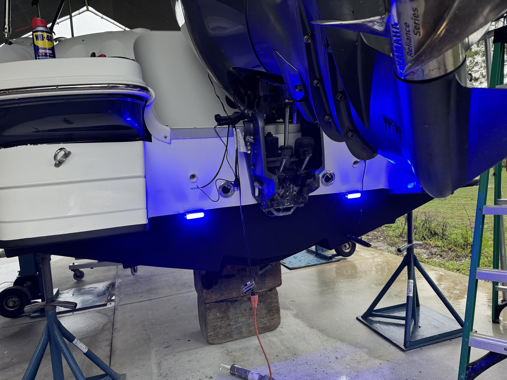 HUSUKU SOOP3 Mini 50W 27LED Waterproof Stainless Steel Transom Led Light, High-Intensity Marine Led Underwater Lights (2 pcs) customer photo 2