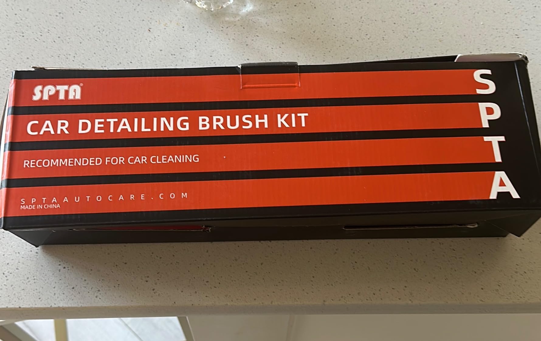 SPTA 8Pcs Wheel & Tire Brush Car Detailing kit, Easy Reach Wheel and Rim Brush, 5pcs Detailing Brushes, Short Handle Cleaning Brush, 1pc Microfiber Cleaning Cloth, Great to Clean Dirty Tires customer photo 1