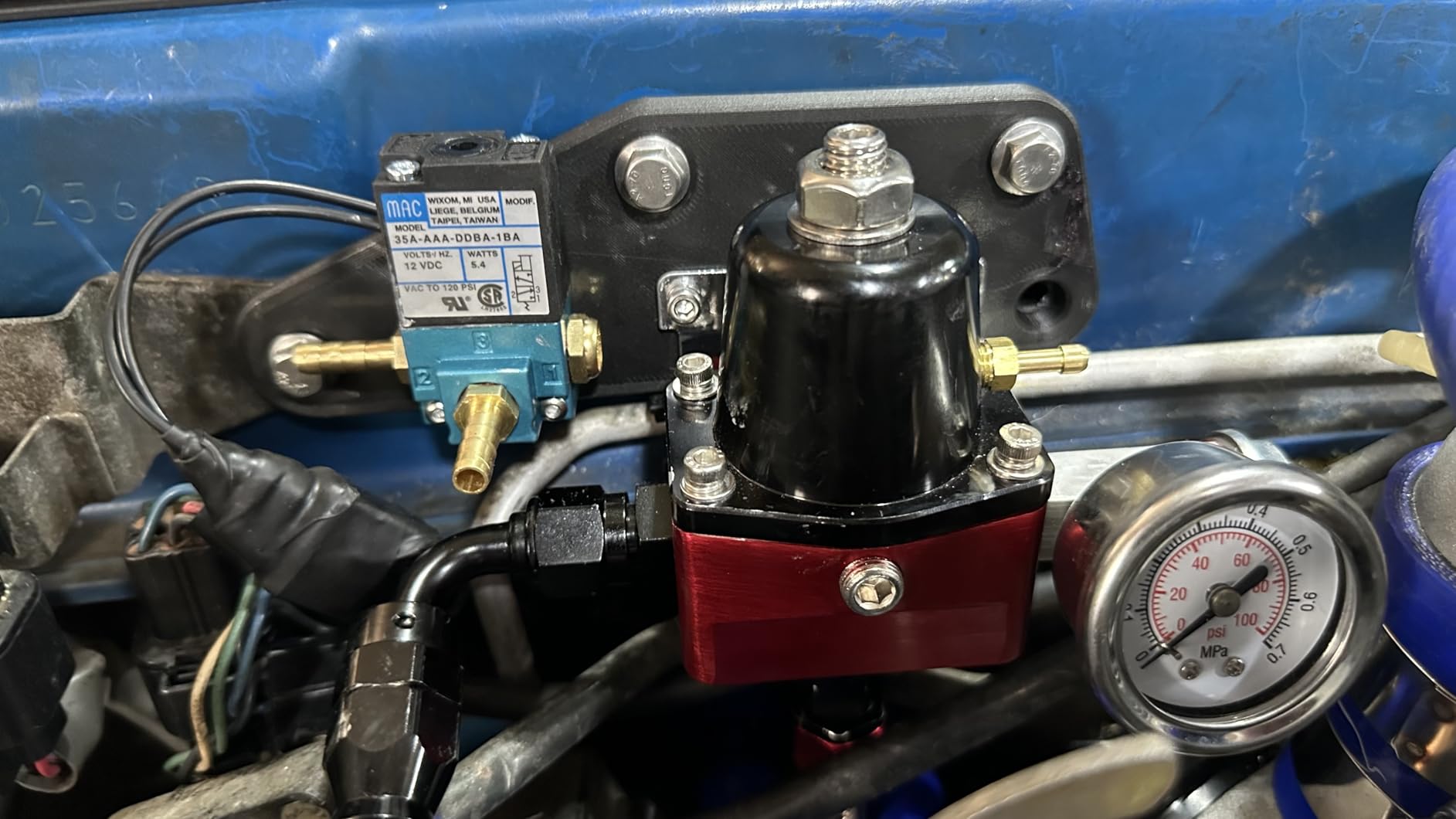 EVIL ENERGY Fuel Pressure Regulator 6AN EFI Bypass Return Adjustable (30-70PSI) customer photo 2