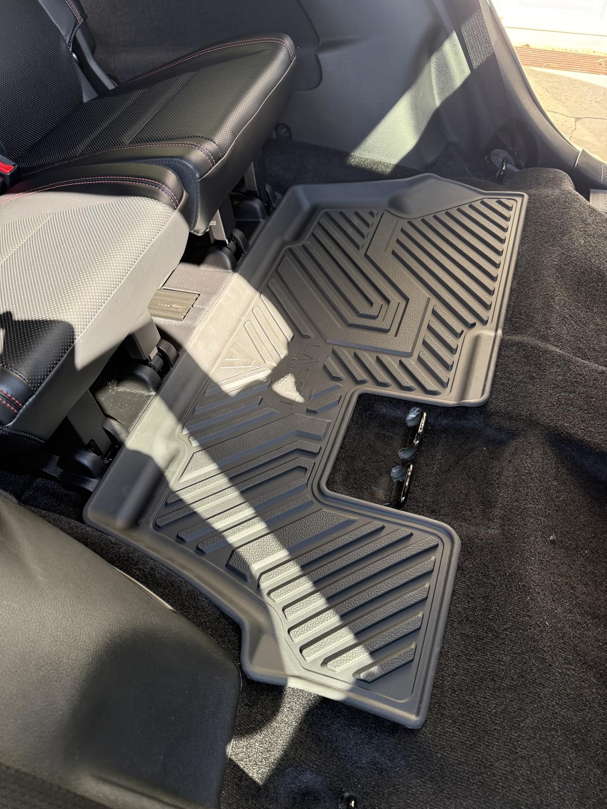 LASFIT Floor Mats for Ram 1500 Crew Cab 2019-2024 Without Rear Under-Seat Factory Storage 4 Full Size Doors Bucket Seat (NOT for Classic Model), All Weather TPE Custom Fit 1st & 2nd Row, Black customer photo 1