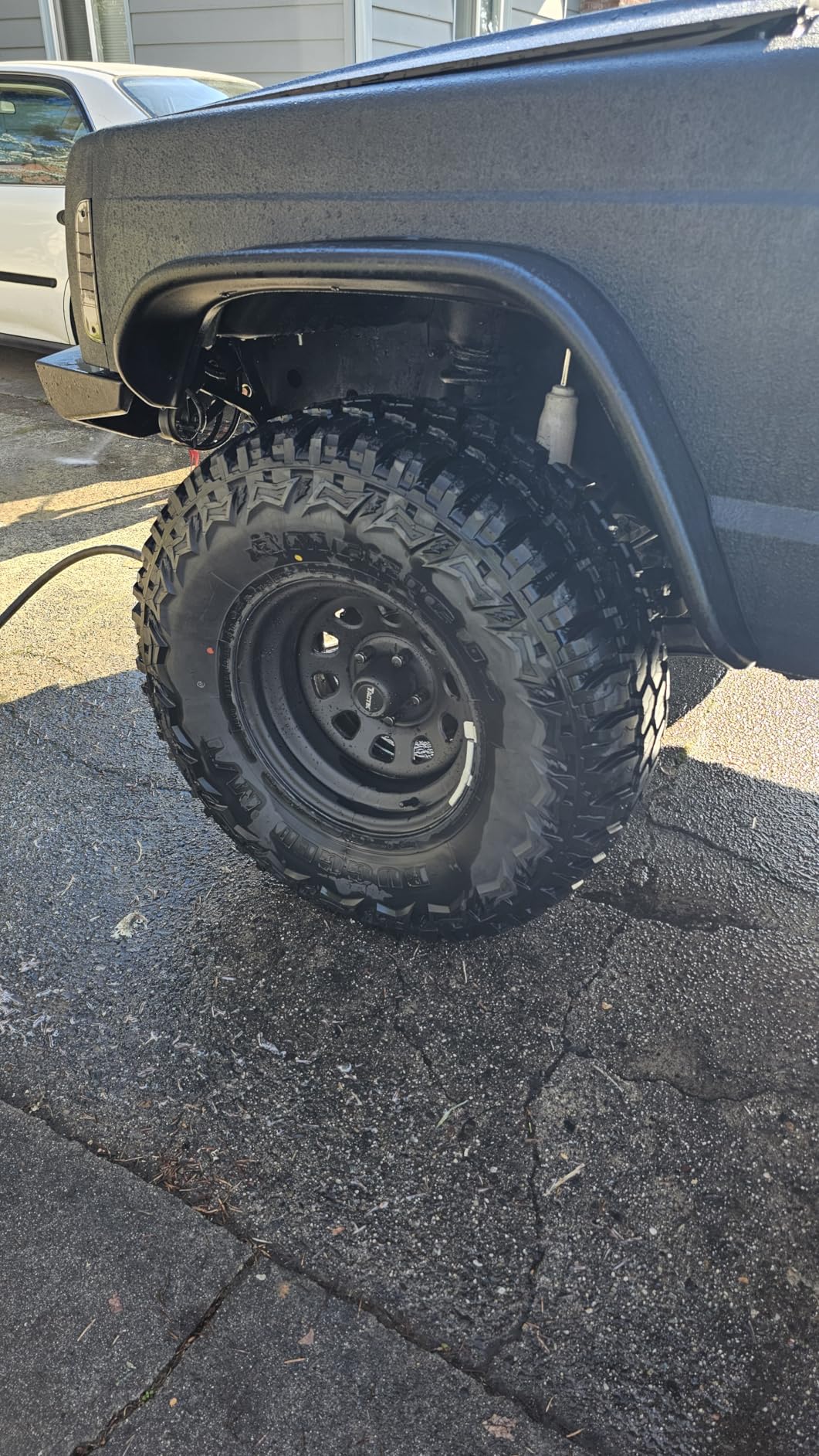 TACTIK Circle 8 Classic 15 Inch Steel Wheel, Black - 15x8, 5x4.5 / 5x114.3 Bolt Pattern (-12.7mm Offset), 4