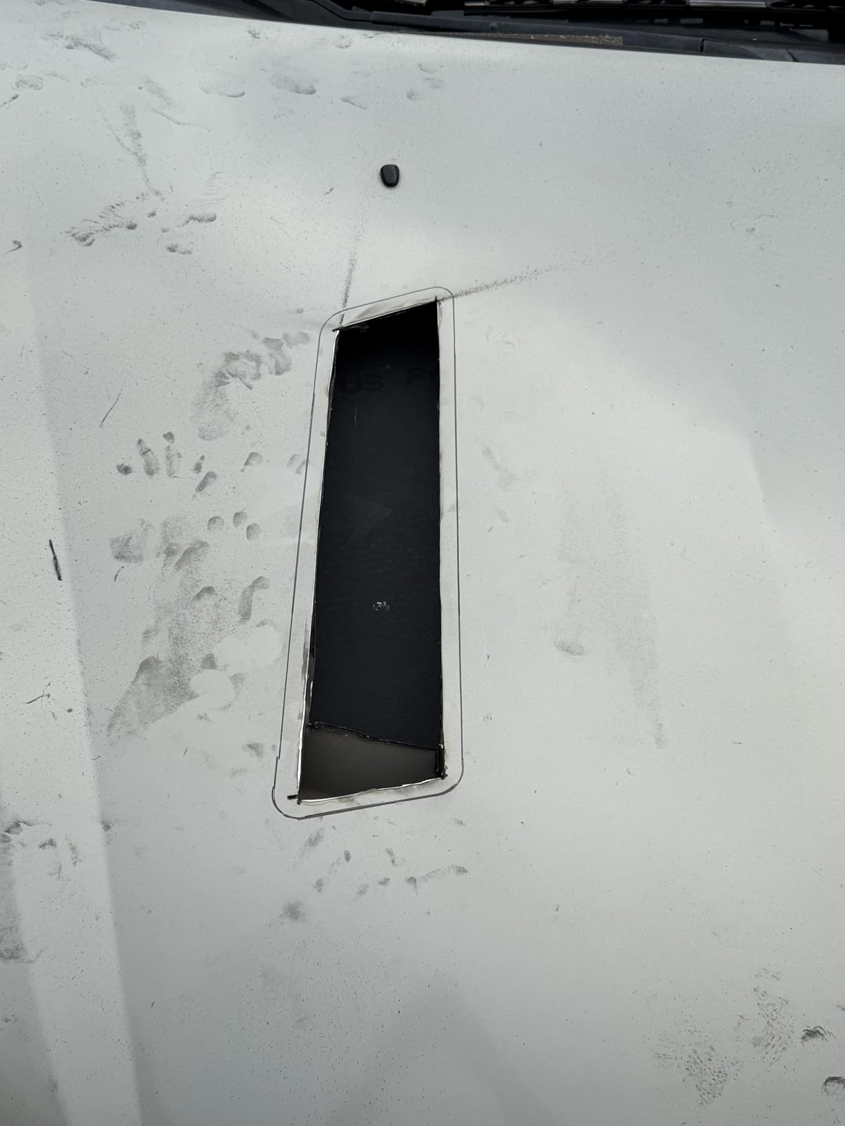 Hoods Vents Bonnet Cover Hood Scoop For Cars Vent Cover HTRACING (Black) customer photo 2