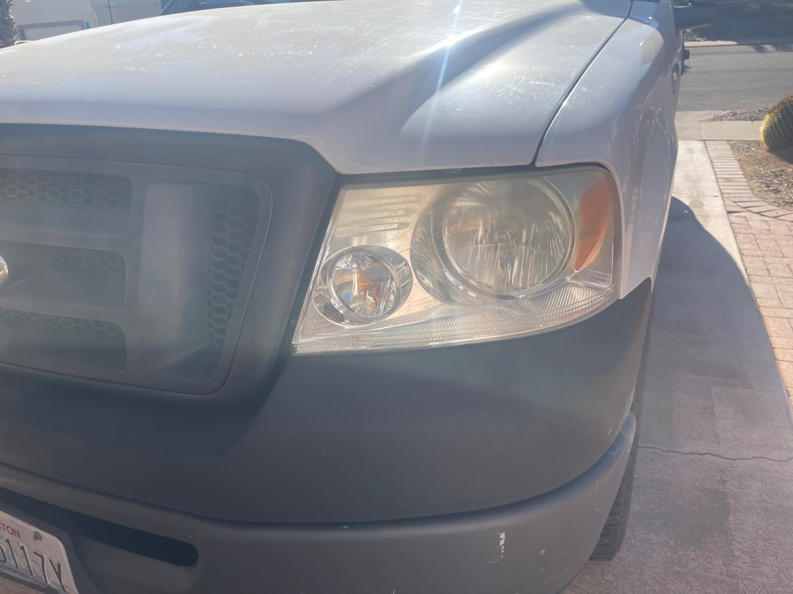 Headlight Assembly for 2004-2008 Ford F150 Pickup 2006-2008 Lincoln Mark LT Clear Lens Chrome Housing Amber Reflector Replacement W/O Bulbs customer photo 2