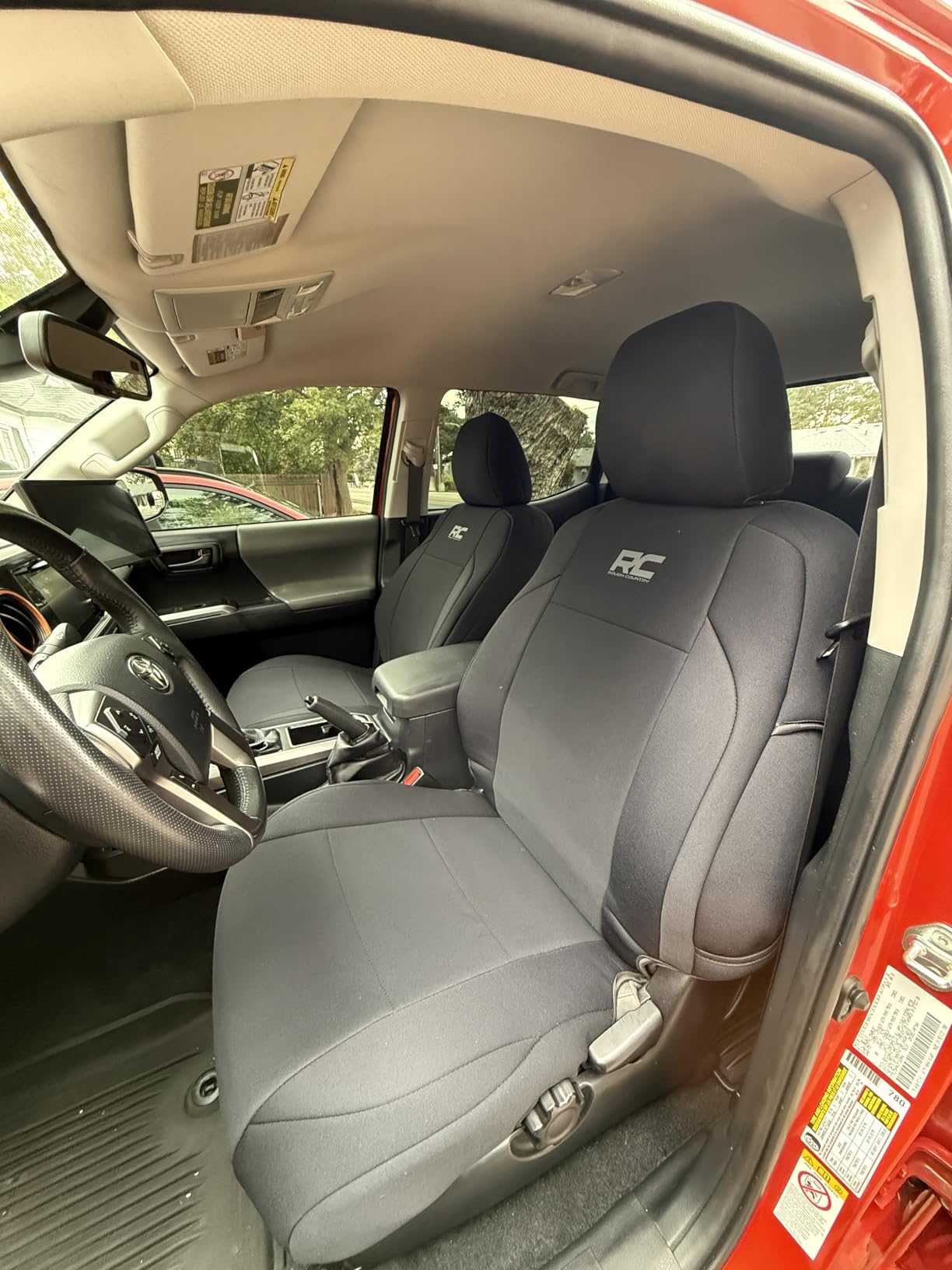 Rough Country Neoprene Seat Covers for Toyota Tacoma (2016-2023) - Waterproof, UV Resistant, Foam Padded Front & Rear Set customer photo 1