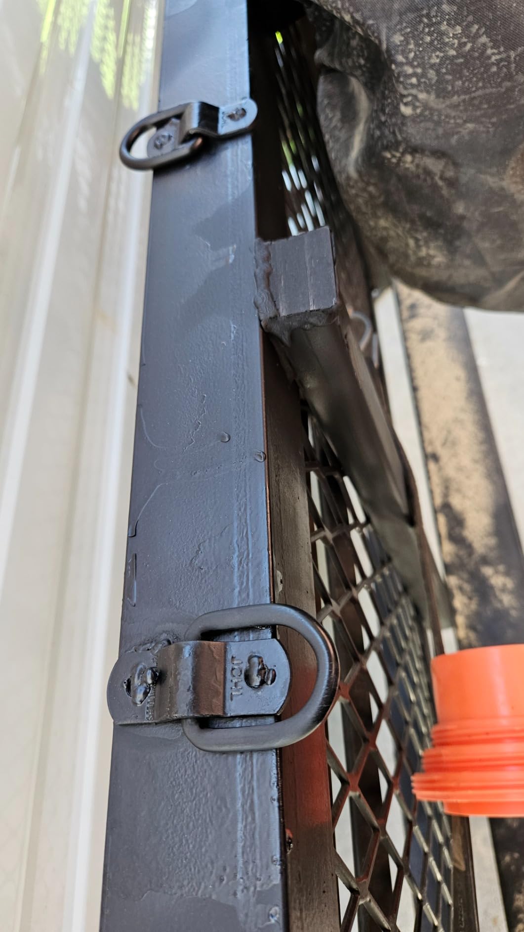 D Rings Tie Down Anchors Hooks for Trailer Truck Bed Bracket Enclosed Points Pickup Camper Surface Mount D-Ring Heavy Duty 1/4