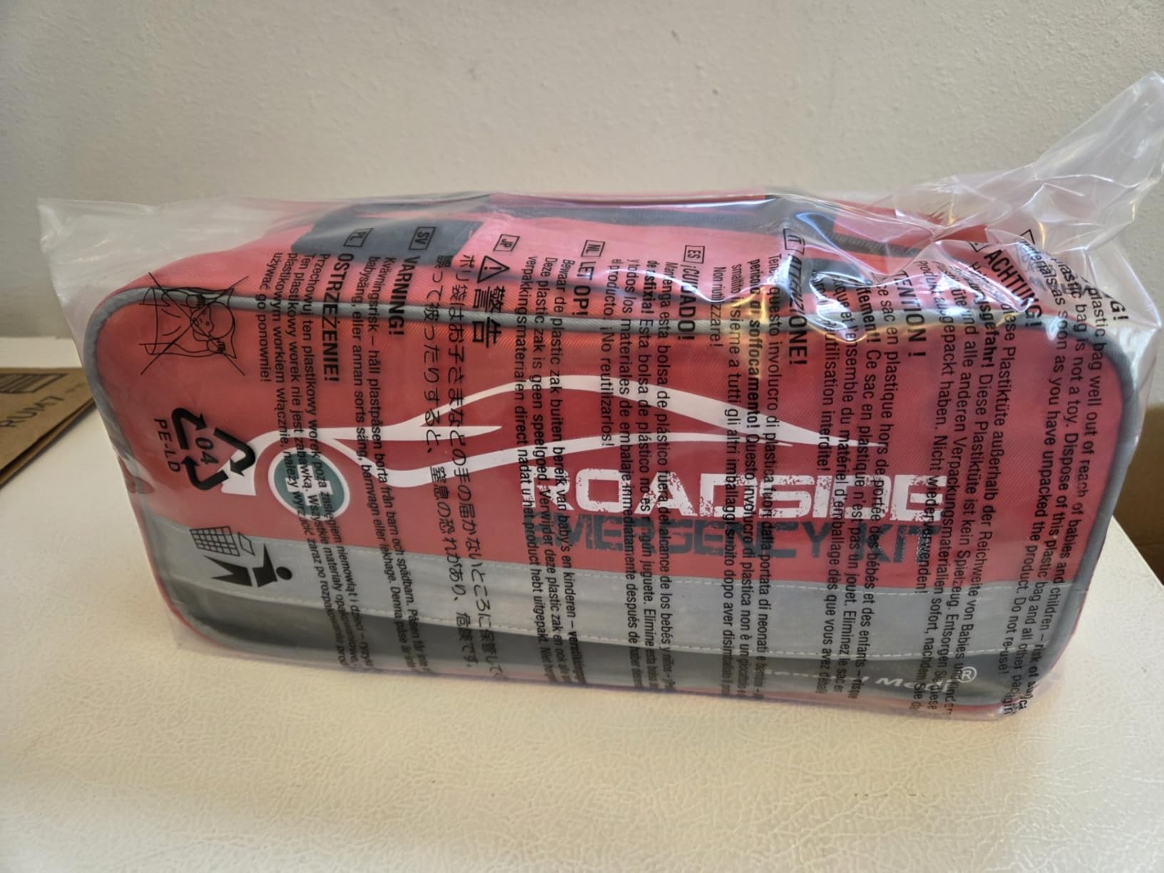 General Medi 127-Pieces Roadside Car Emergency Kit Include Mini First Aid Kit, Jumper Cables, Tow Rope, Bandage, Safety Vest, Emergency Triangle, All in One Pack customer photo 2