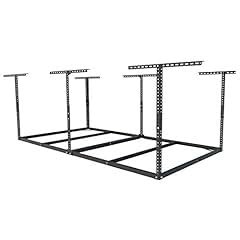 FLEXIMOUNTS 4x8 Overhead Garage Storage Rack, Without Decking, Black | 600 lbs capacity, Adjustable height, Heavy-duty steel, Ceiling mounted, Garage organization, Lite Series customer photo 1