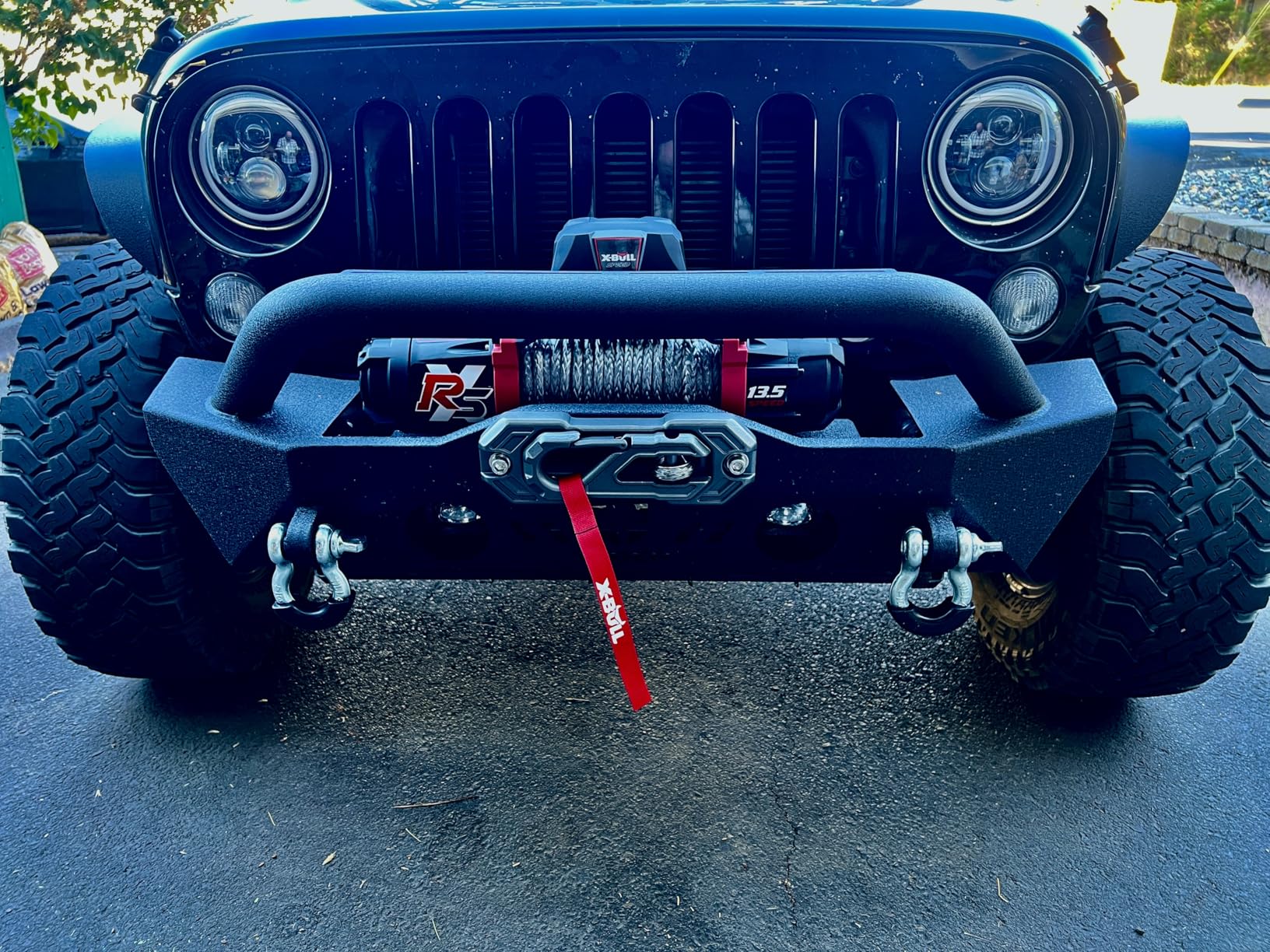 Tyger Auto TG-BP6J70078 Tyger FURY Stubby Front Bumper w/Winch Plate Compatible with 2007-2026 Jeep Wrangler JK/JL; 2020-2026 Gladiator | Textured Black customer photo 2