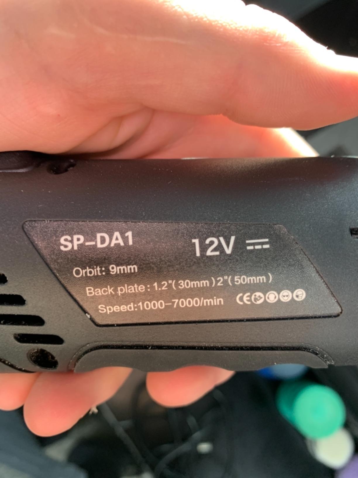 SPTA Cordless Mini Car Polisher, 12V Micro Cordless Scratches Killer Car Polisher RO/DA Mini Car Polisher for polishing, Sanding and Cleaning customer photo 2