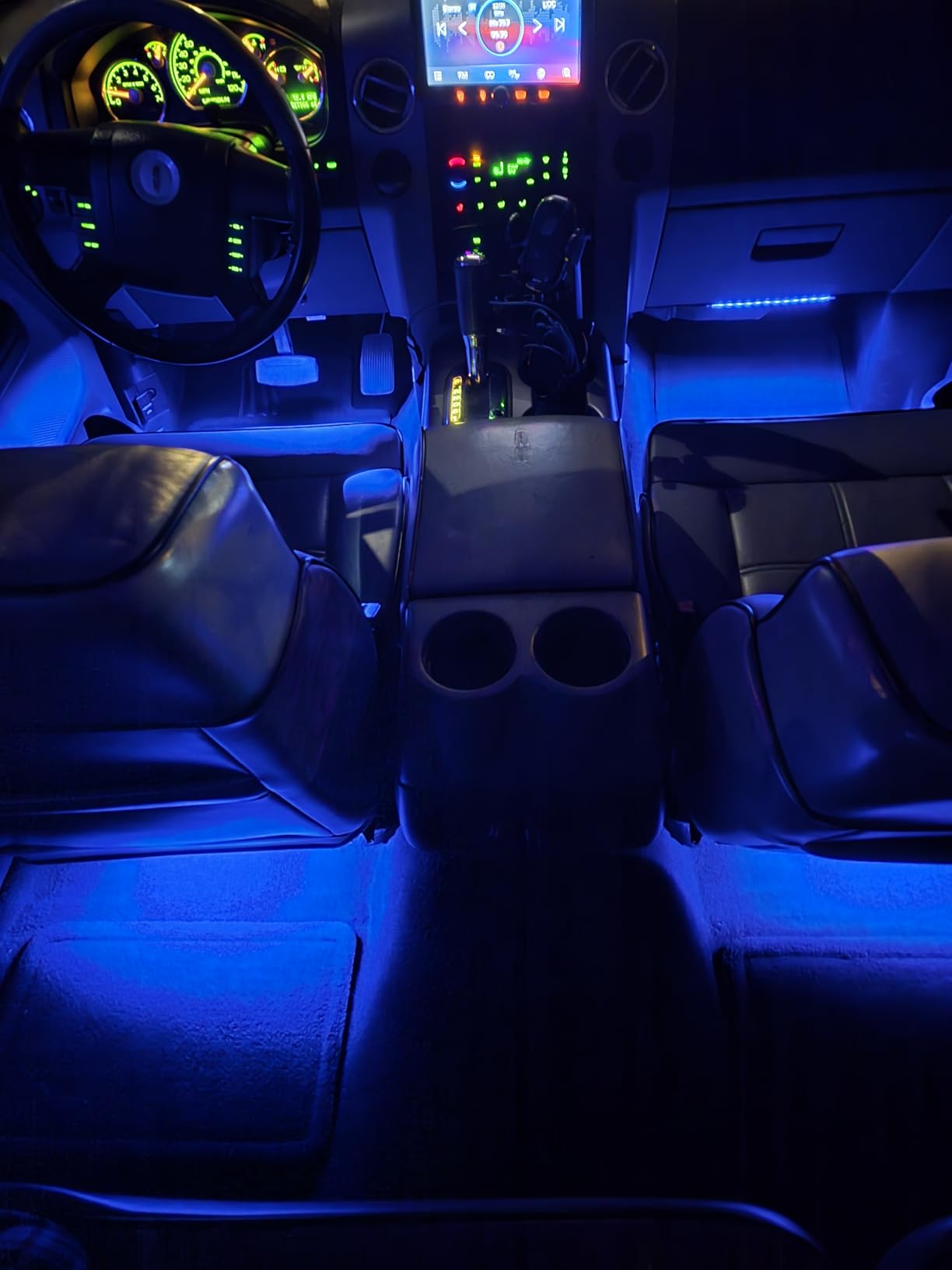 Nilight 48 LEDs DC 5V Multicolor Music Car Strip Light Under Dash Lighting Kit with Sound Active Function and Wireless Remote Control, 2 Years Warranty, 4PCS USB Interior Lights customer photo 1