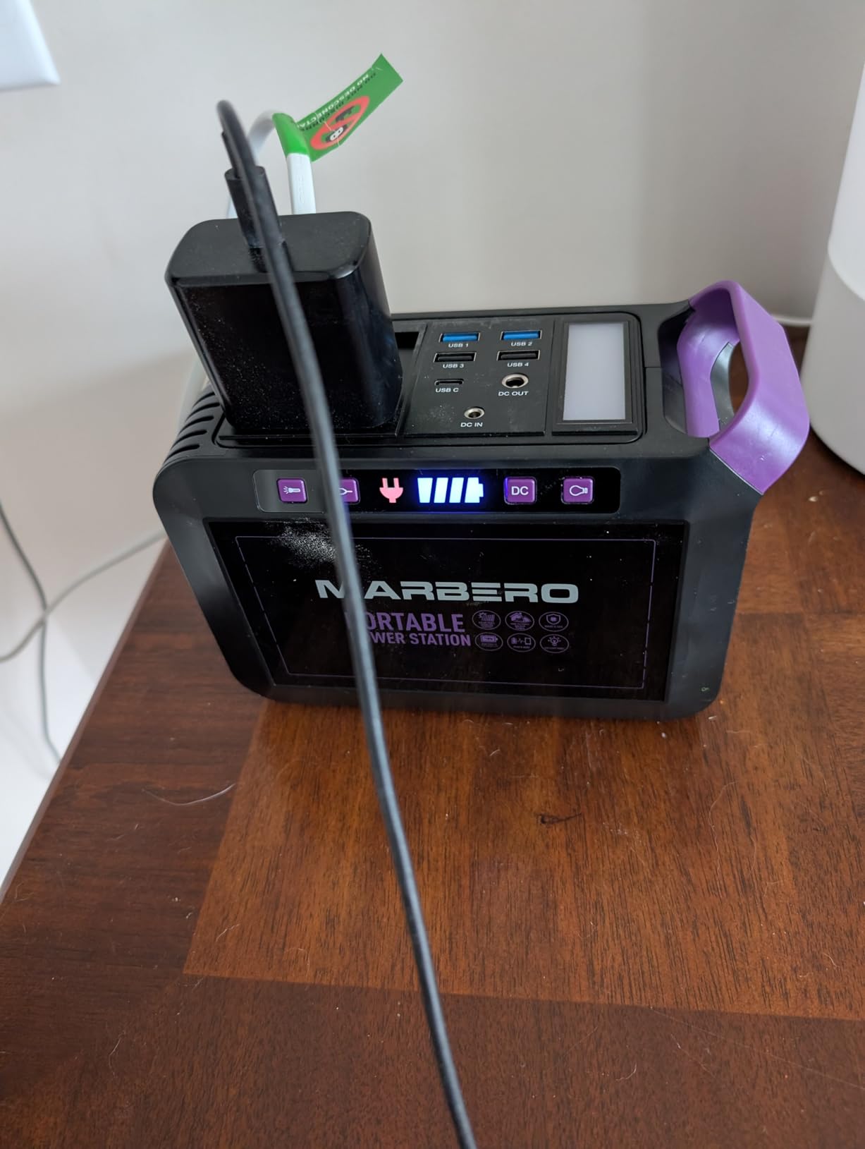 MARBERO Portable Power Station 88Wh Camping Lithium Battery Solar Generator Fast Charging with AC Outlet 120W Peak Power Bank(Solar Panel Optional) for Home Backup Outdoor Emergency RV Van Hunting customer photo 1