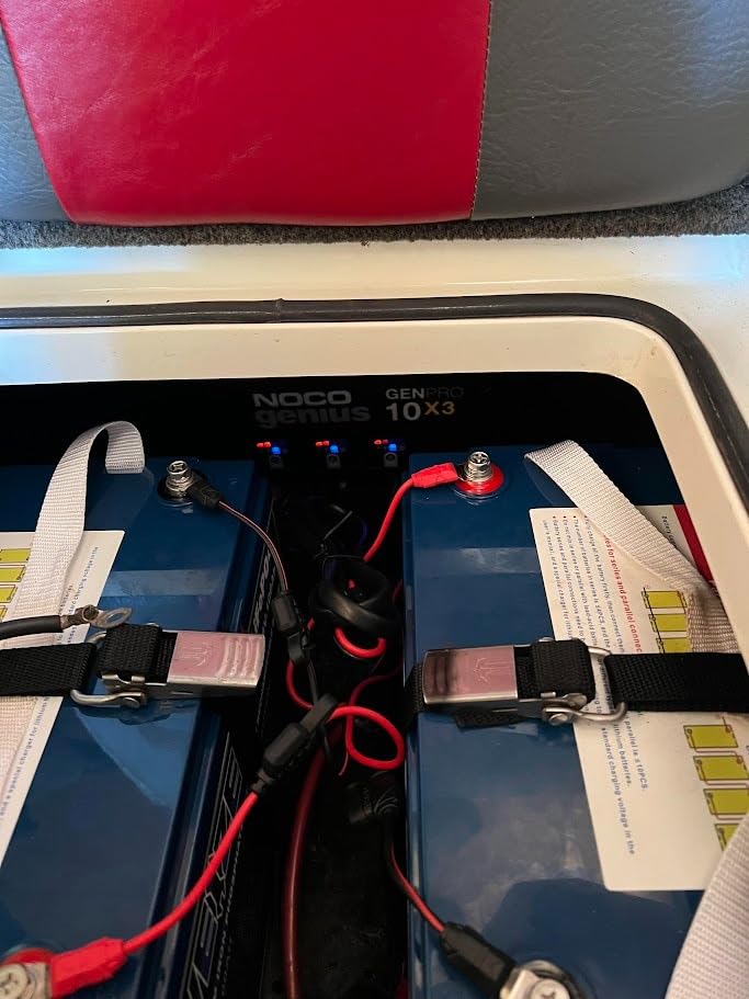 NOCO Genius GENPRO10X3, 3-Bank, 30A (10A/Bank) Smart Marine Battery Charger, 12V Waterproof Onboard Boat Charger, Battery Maintainer and Desulfator for AGM, Lithium (LiFePO4) and Deep-Cycle Batteries customer photo 2