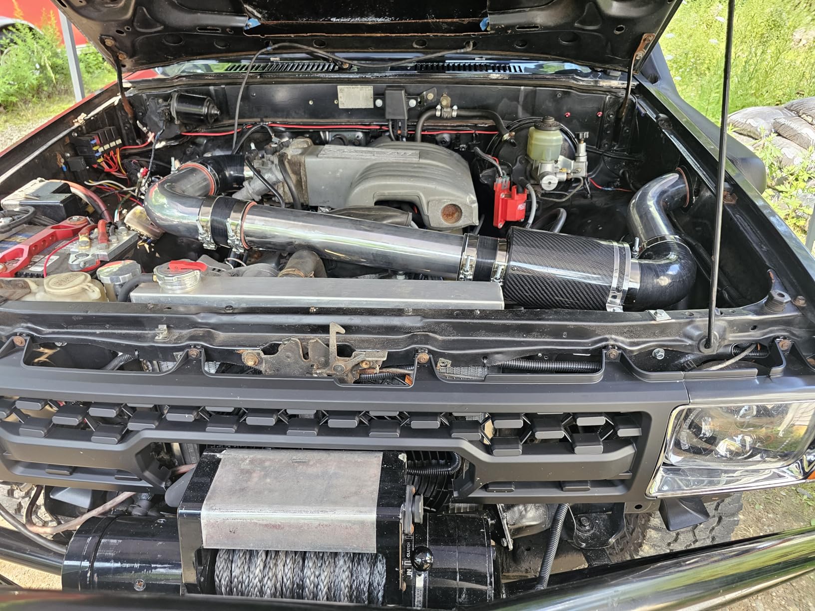 Universal Induction Pipe Hose Kit Intake Air Filter, Universal Car 3