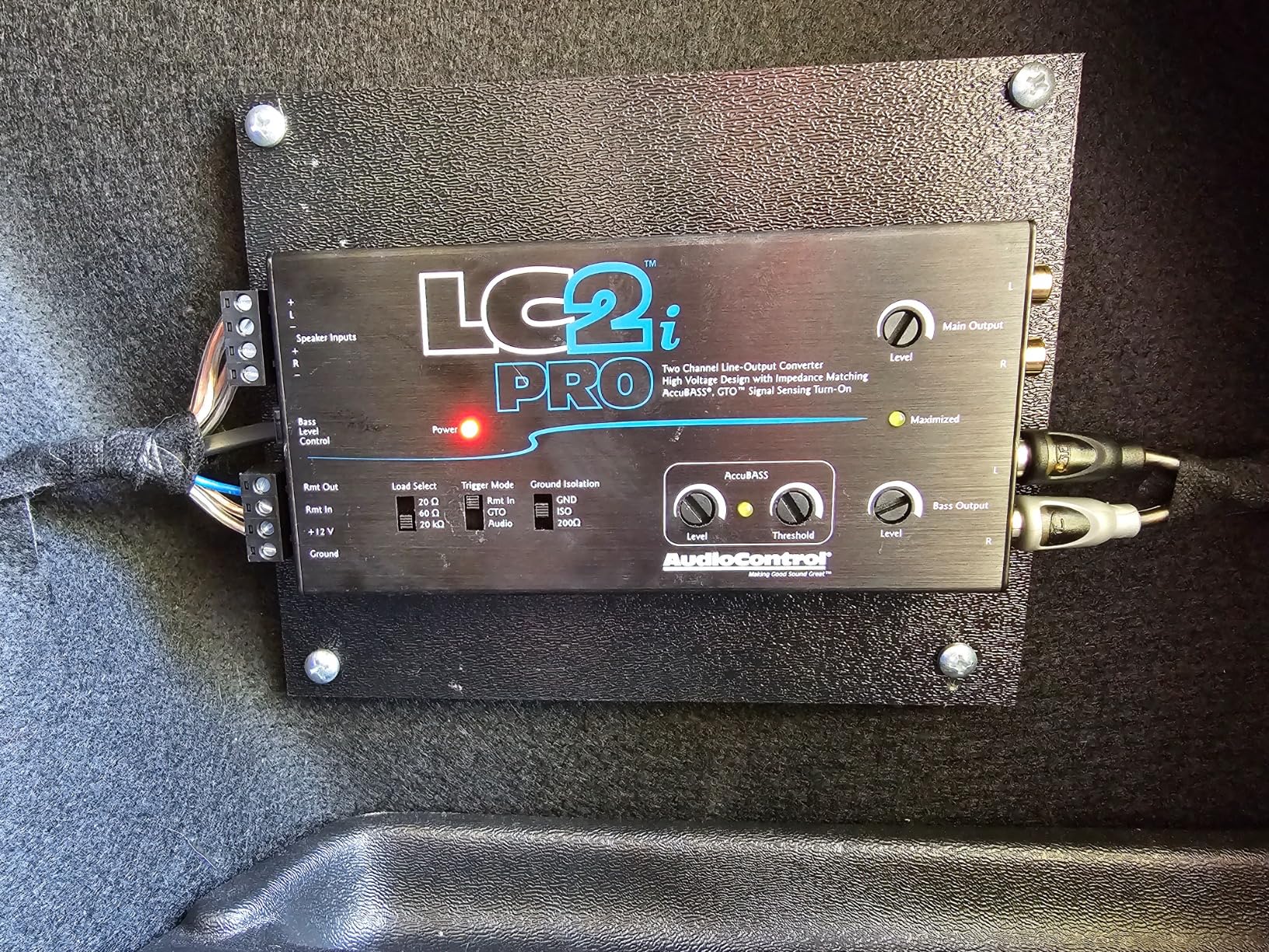 AudioControl LC2i PRO 2-Channel Active Line Output Converter with AccuBASS and ACR-1 Dash Remote Bass Knob Controller customer photo 2