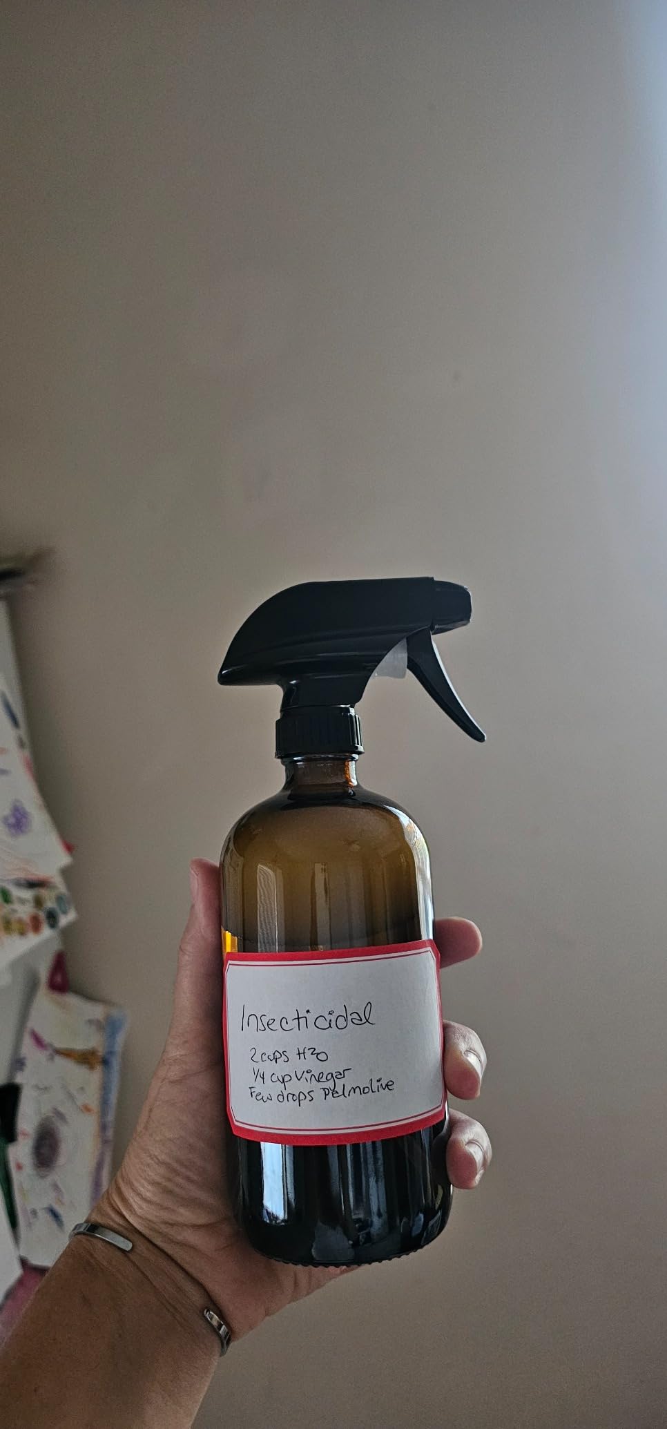 LiBa Amber Glass Spray Bottles 2 Pack, 16 oz Refillable Empty Spray Bottle for Cleaning, Essential Oils, Hair, Plants, Adjustable Nozzle for Squirt and Mist, Bleach/Vinegar/Rubbing Alcohol Safe customer photo 2