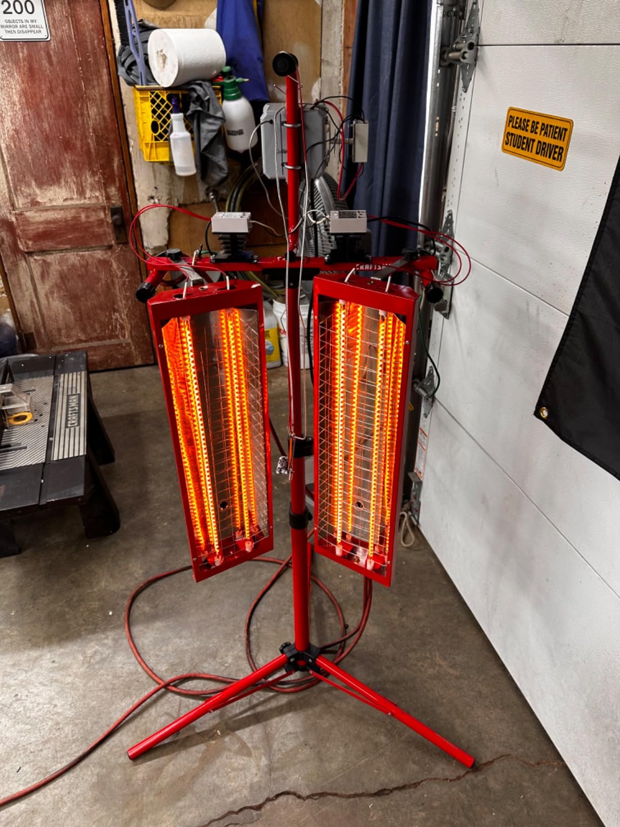 TFCFL 2PCS Baking Infrared Paint Curing Lamp, 1 Set 2000W Heater Lamp 110V for Automotive Spray Booths Far Infrared Radiation Heating, Hardwired, No Plug customer photo 1