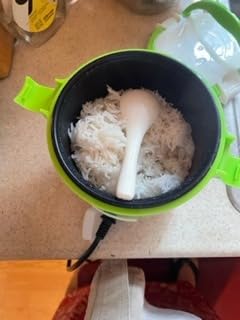 OSBA Mini Rice Cooker, 1L Travel Rice Cooker Small 12V For Car, Cooking For Soup Porridge and Rice, Cooking Heating and Keeping Warm Function (Green) customer photo 1