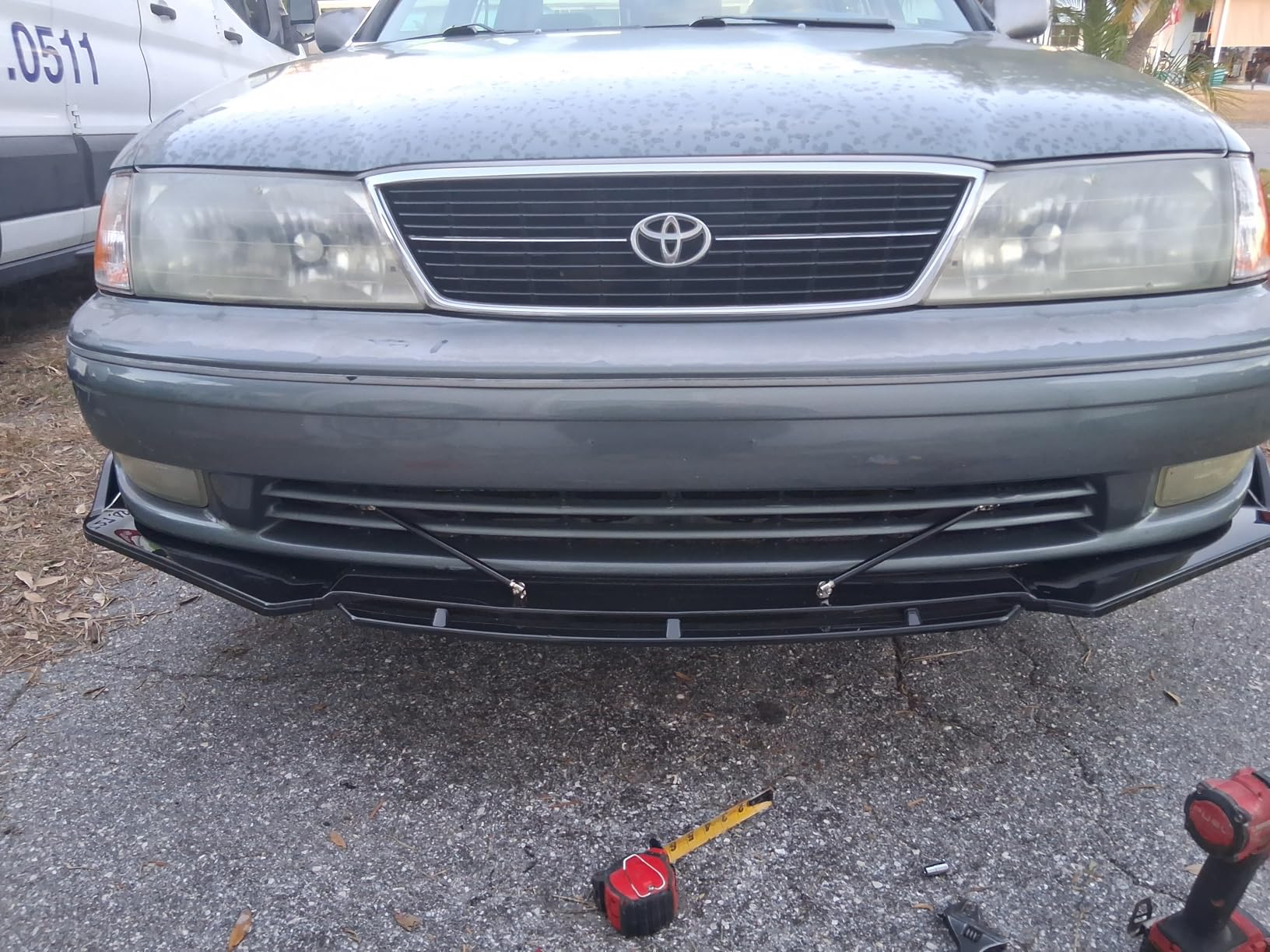 Black Universal Front Bumper Lip Chin Spoiler Body Kit Lightweight Adjustable Front Splitter Protector Fit for Most Car Vehicles customer photo 1