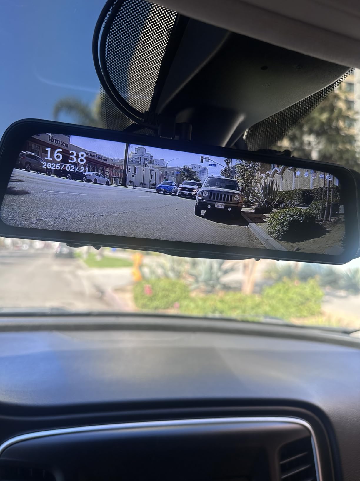 10’’ Mirror Dash Cam Front and Rear View Mirror Camera Night Vision for Car customer photo 2