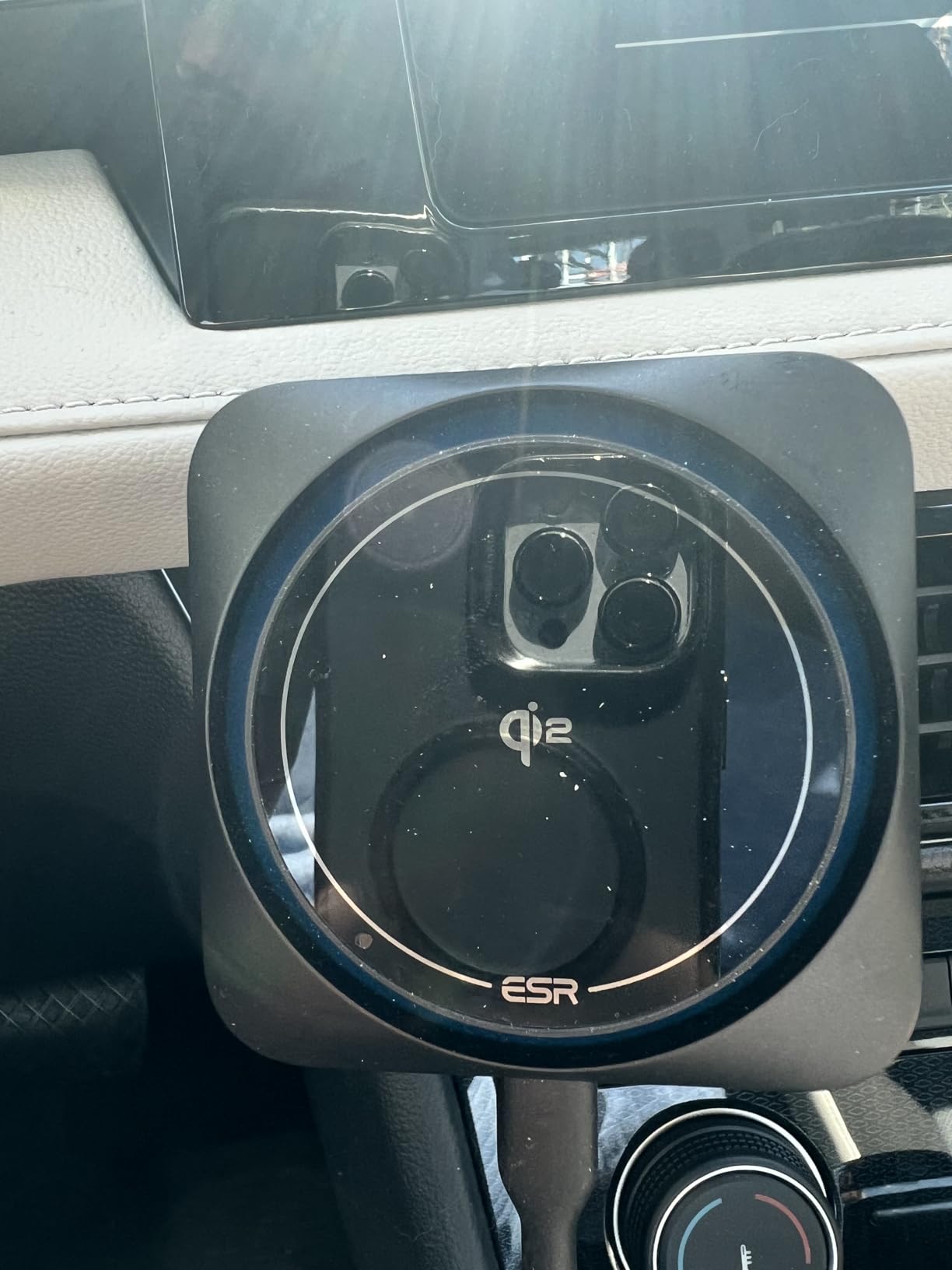 ESR for MagSafe Car Mount Charger,15W Magnetic Wireless Car Charger, for MagSafe Car Charging, Air Vent Dashboard Phone Holder Mount for iPhone Air 17 Pro Max 16 15 14 13 12, Galaxy S25, Fast Charging customer photo 2