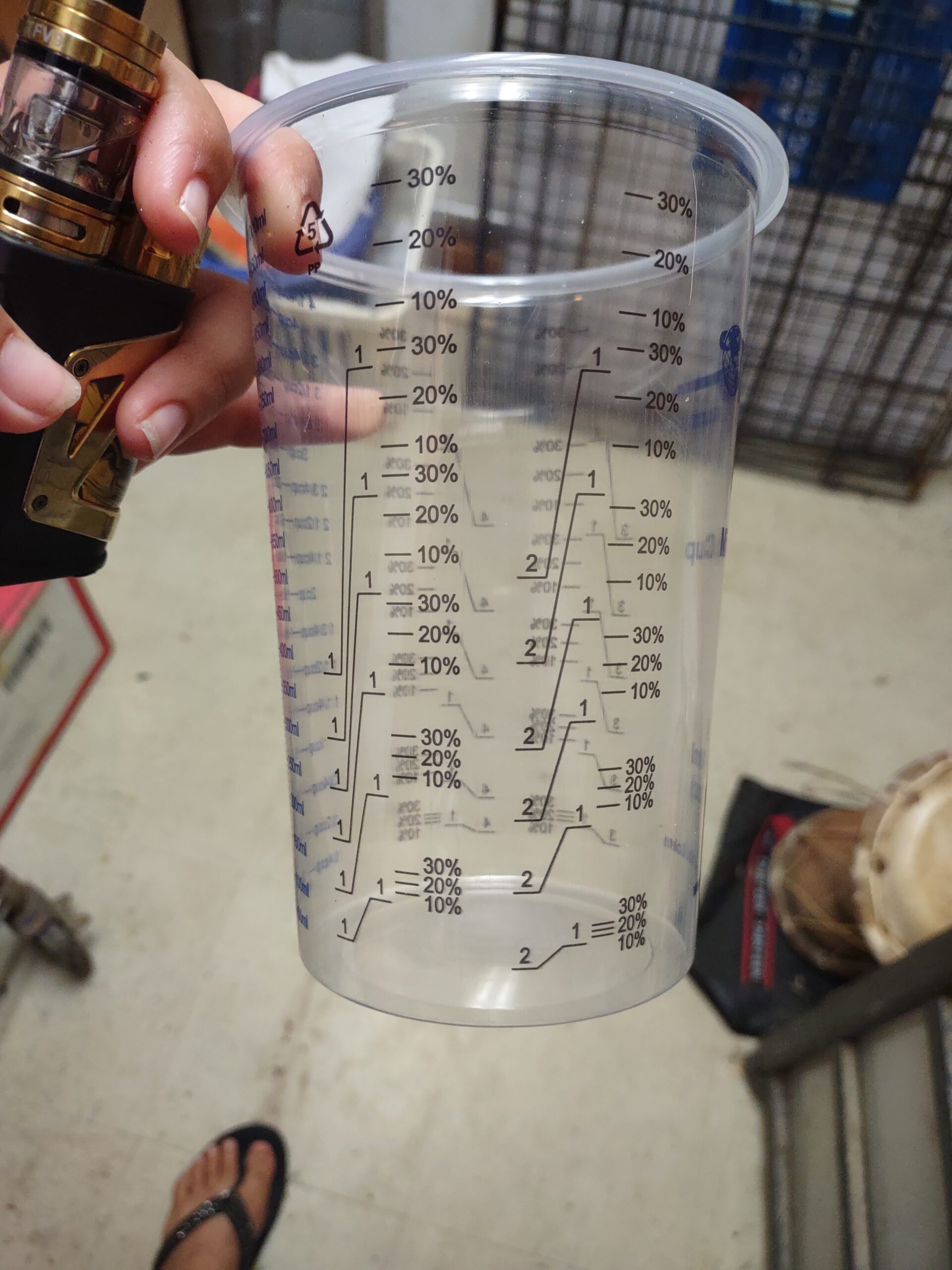 TCP Global 32 oz. (1000ml) Graduated Plastic Mixing Cups (Box of 25) - Disposable Plastic Measuring Cups for Liquids, Paints, Resin, Epoxy, Art, Kitchen - Ratios 2-1, 3-1, 4-1 ML customer photo 1