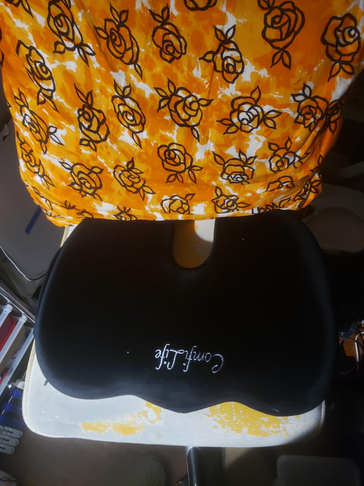 ComfiLife Premium Gel & Memory Foam Seat Cushion - Doctor Recommended Office Chair Cushion, Car Seat Cushion - Chair Cushions for Back & Sciatica Pain Relief customer photo 2