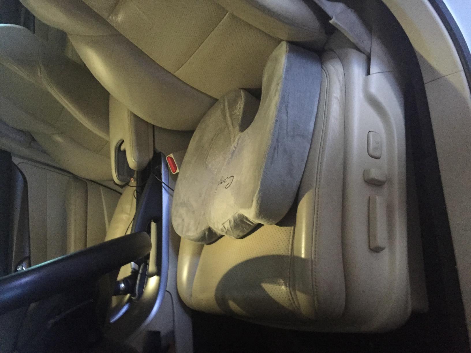 ComfiLife Premium Comfort Seat Cushion - Non-Slip Orthopedic 100% Memory Foam Coccyx Cushion for Tailbone Pain - Cushion for Office Chair Car Seat - Back Pain & Sciatica Relief customer photo 2