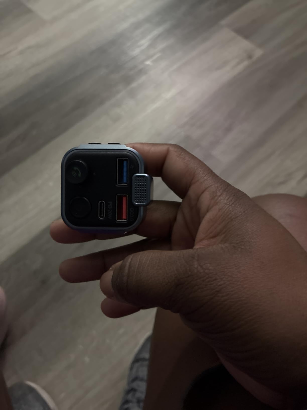 UNBREAKcable Bluetooth 5.3 FM Transmitter for Car, [PD 20W + QC 3.0] [Stronger Microphone & HiFi Bass Sound] Cigarette Lighter Radio Music Adapter Charger, Supports Hands-Free Siri Google Assistant customer photo 1