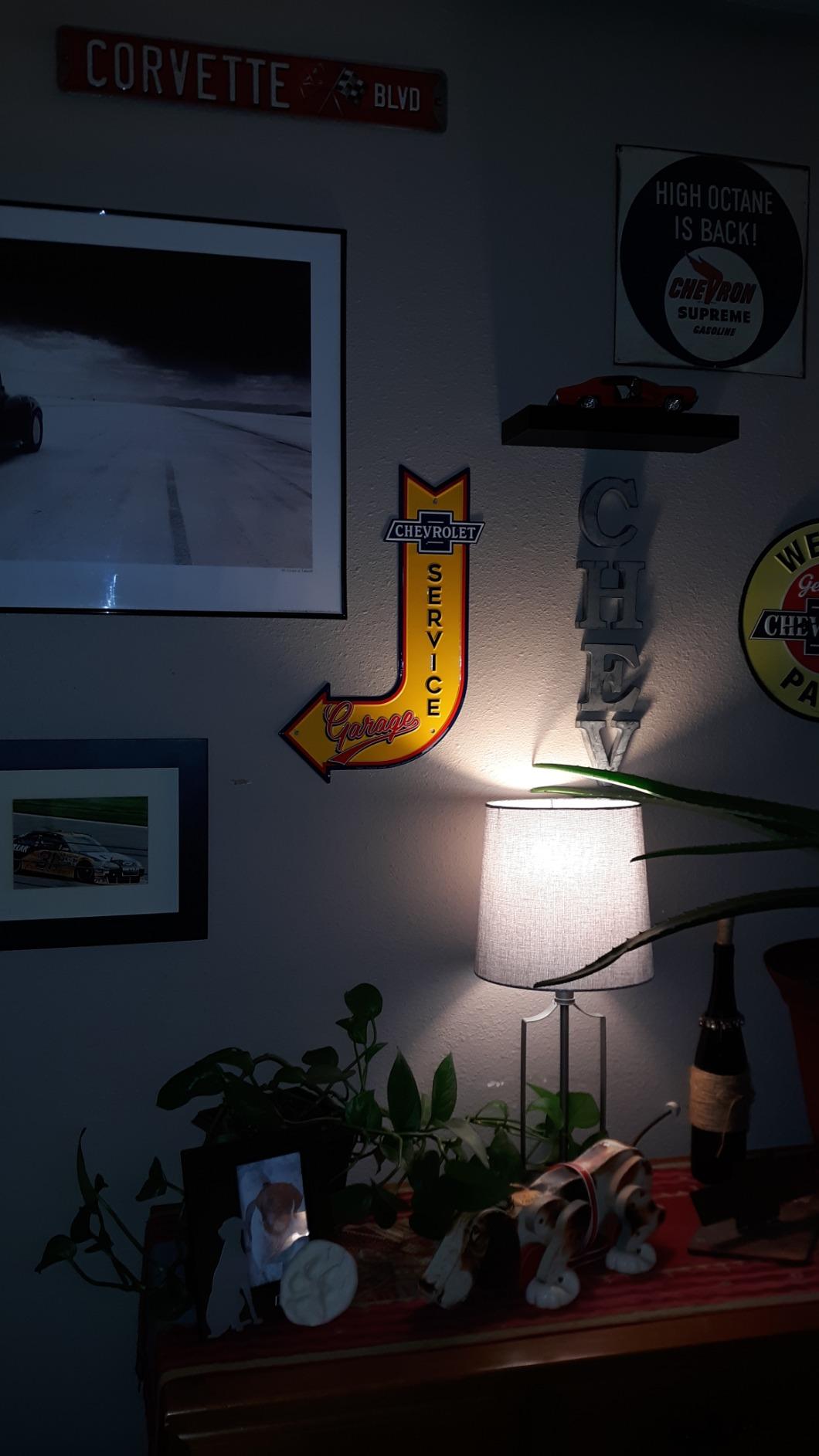 Hangtime Chevrolet Service Garage Sign, Vintage Chevy Metal Automotive Wall Art Decor, 11.5 in. x 17.5 in., Man Cave Stuff for Men customer photo 1