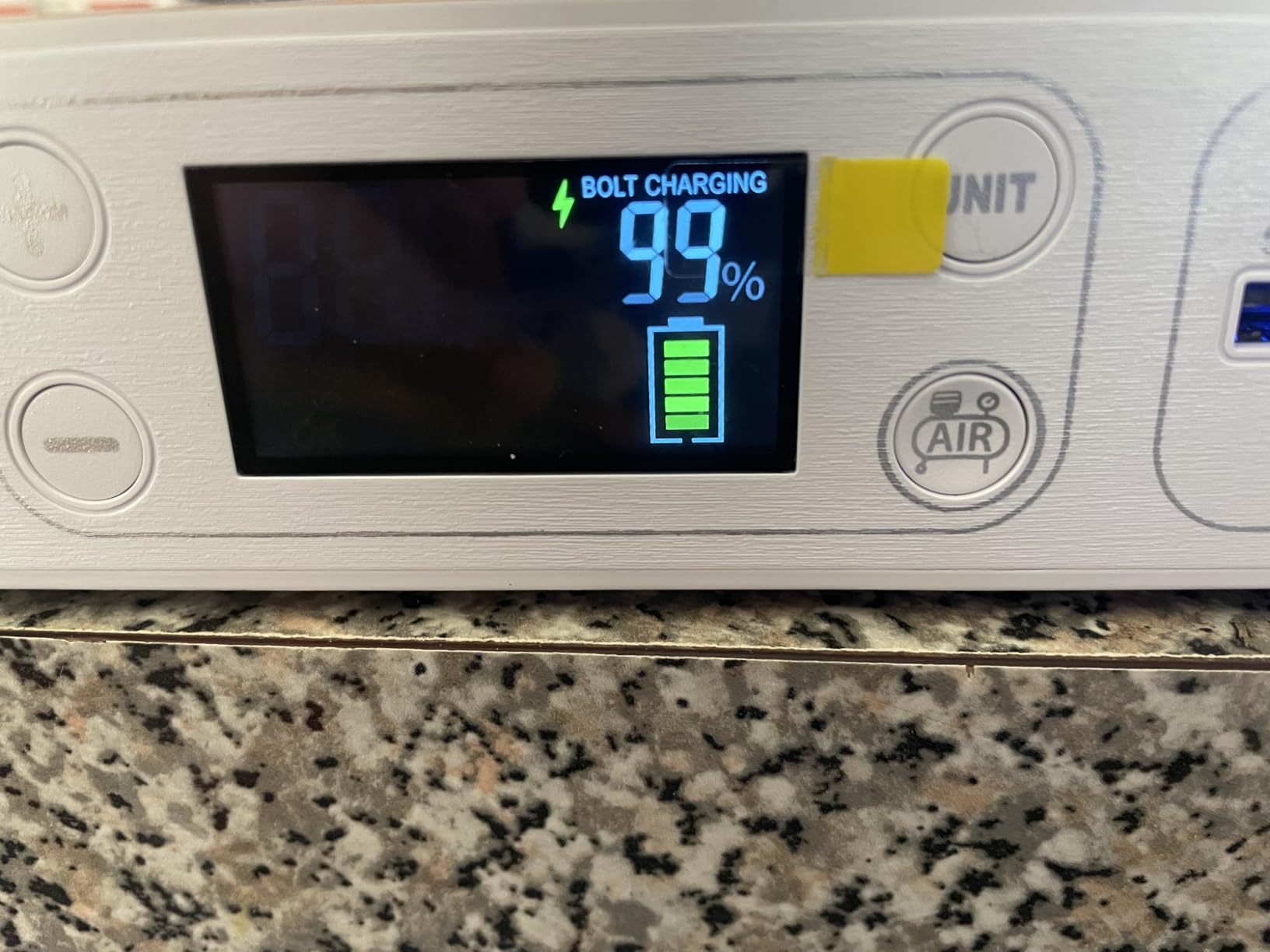 HALO Bolt Air 58830 Portable Car Battery Jump Starter | 100 PSI Air Compressor, 58.8Wh USB Power Bank, Emergency Floodlight & Charger, Jumps Cars SUVs & Trucks, Inflates Tires, TSA Approved - Black customer photo 1