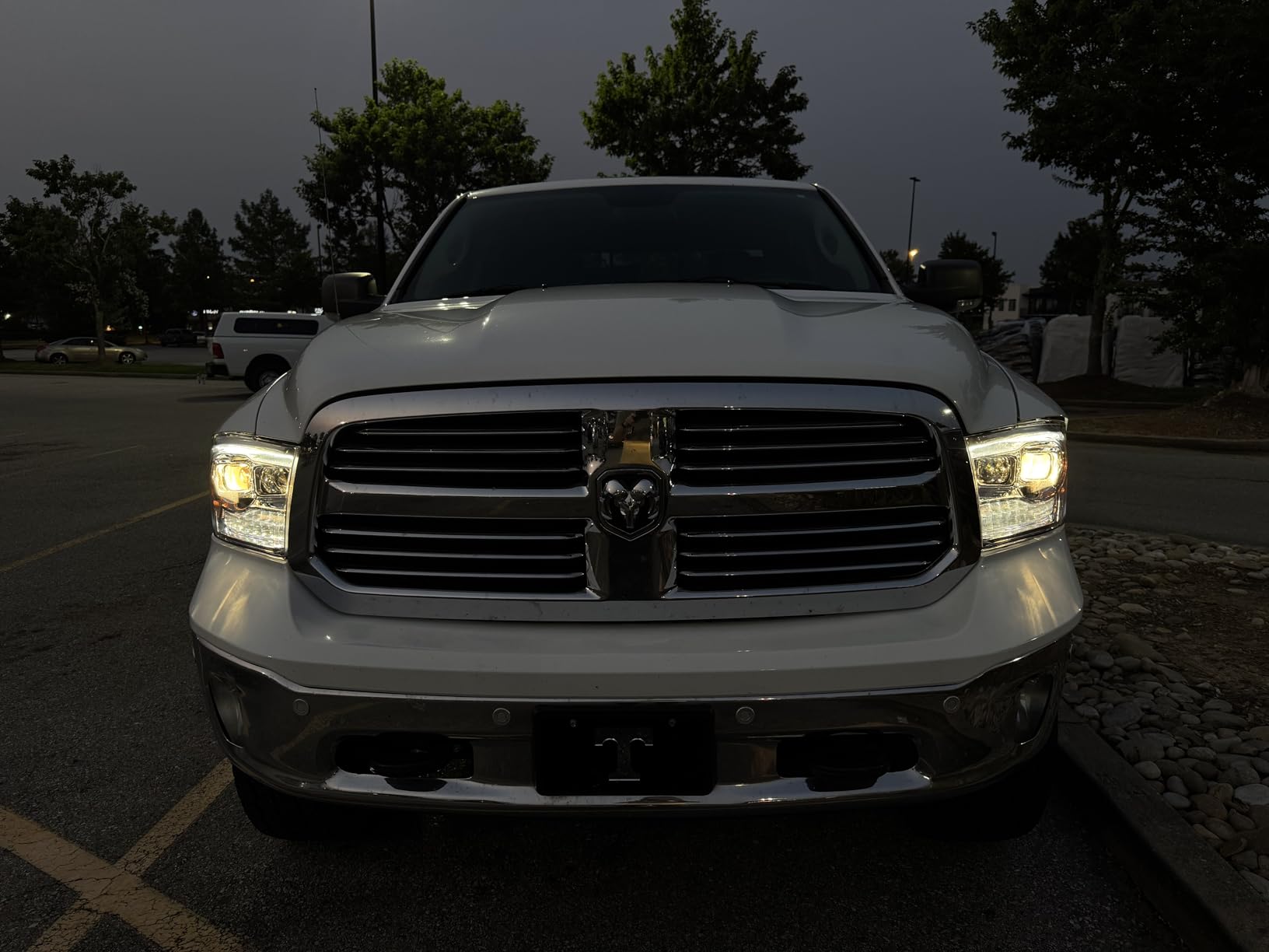 AKKON - For 09-18 Dodge Ram 1500 2500 3500 Upgrade Projector & Bar LED Black Housing Headlights With Light Bulbs Set customer photo 2