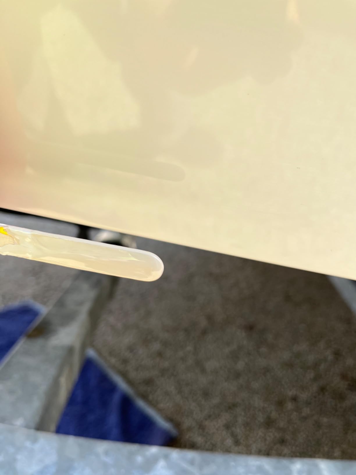 Iso/Npg Gel Coat White with Wax with MEKP Catalyst for Hardening, with 6 Color Tinting Pigments, Gel Coat Repair Kit for Boats, Fiberglass (1 Quart) customer photo 2