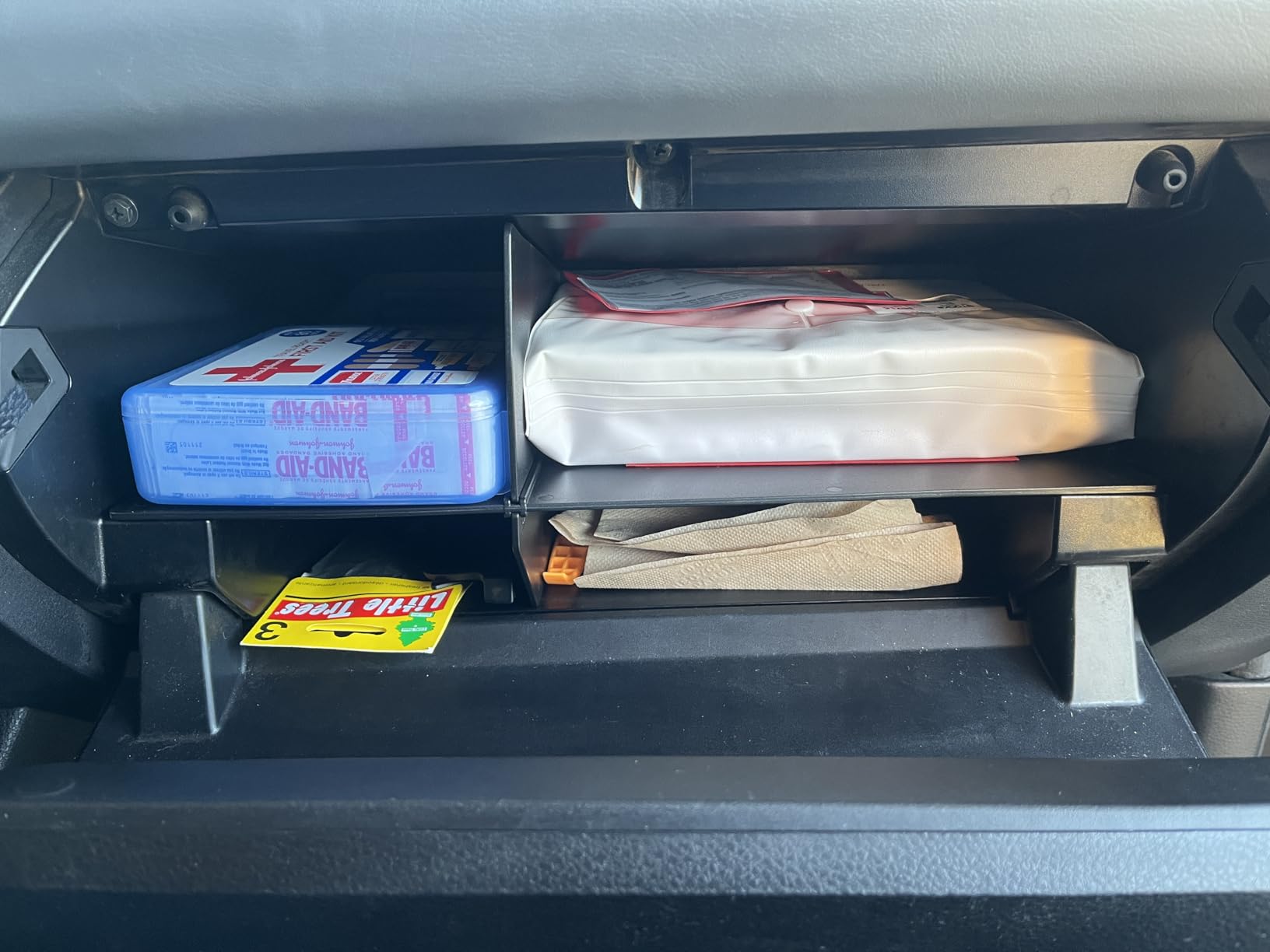 JKCOVER Compatible with Toyota Tacoma Glove Box Dividers Organizer 2016 2017 2018 2019 2020 2021 2022 2023 Accessories,Insert Box ABS Secondary Storage customer photo 1