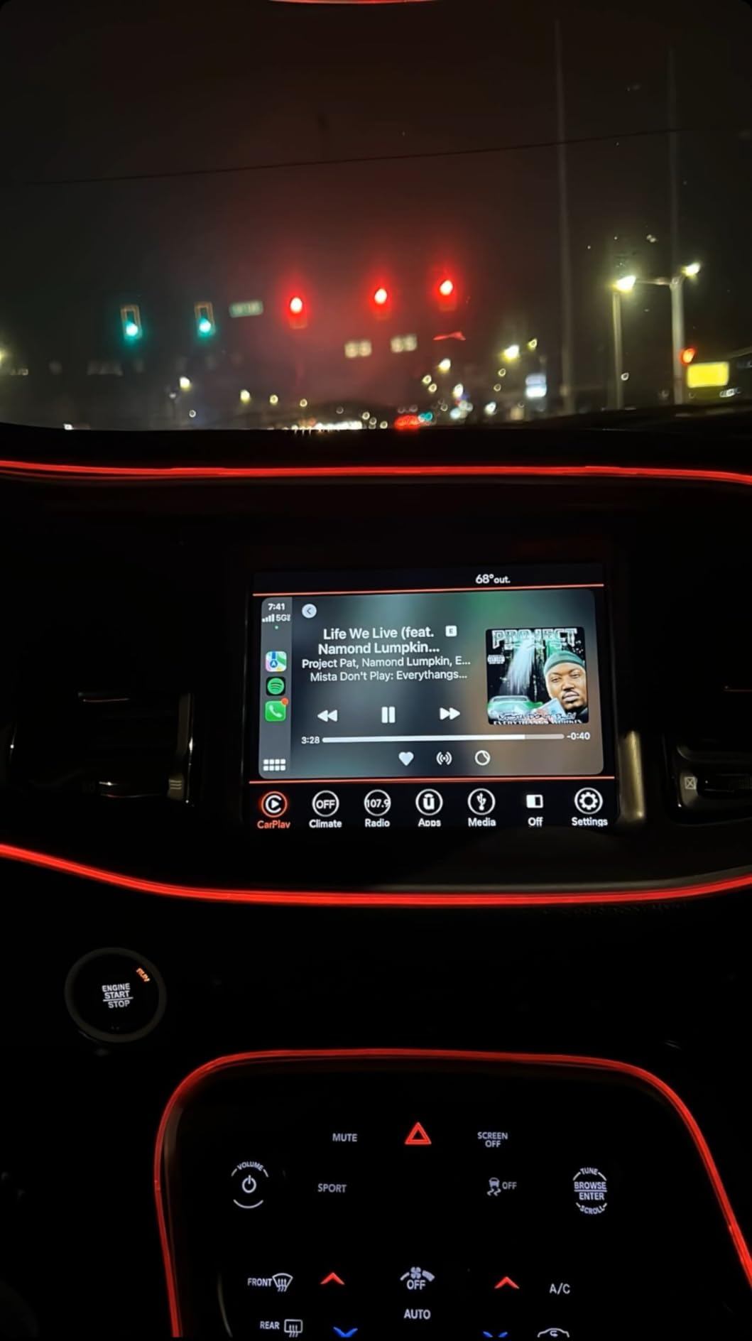 MAODANER Car LED Interior Strip Light, 16 Million Colors 5 in 1 with 236 inches Fiber Optic, Multicolor RGB Sound Active Automobile Atmosphere Ambient Lighting Kit - Wireless Bluetooth APP Control customer photo 2