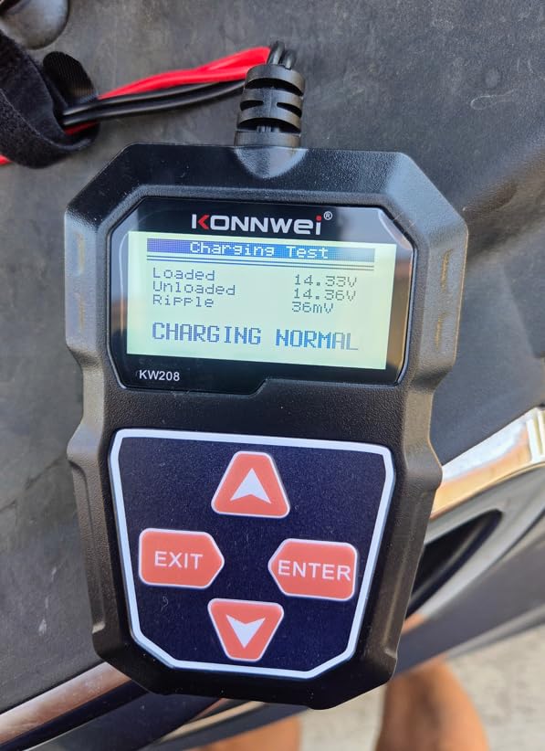 KONNWEI KW208 12V Car Battery Tester, Battery Load Tester Automotive 12V Alternator Starter Tester Digital Auto Battery Analyzer customer photo 2