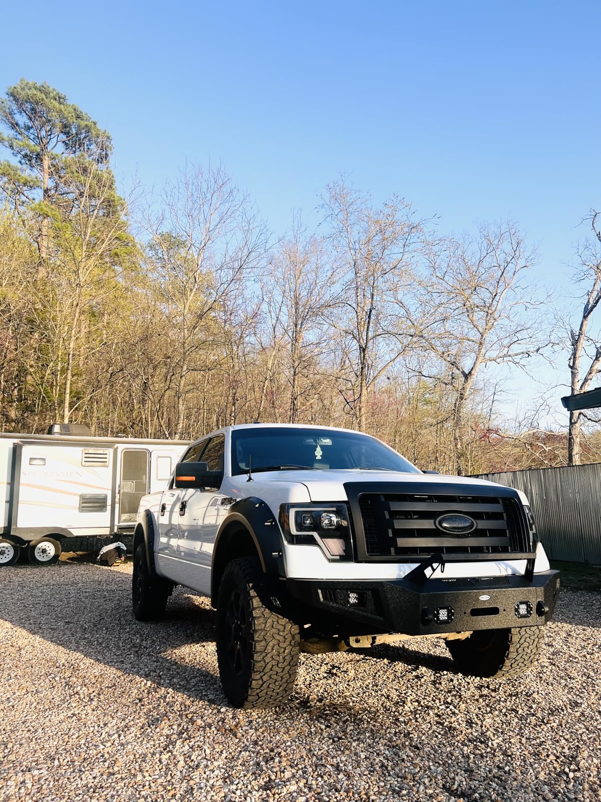 Hooke Road F150 Front Bumper with Winch Plate & LED Lights for Ford F-150 2009 2010 2011 2012 2013 2014 (Excluding Raptor) customer photo 1