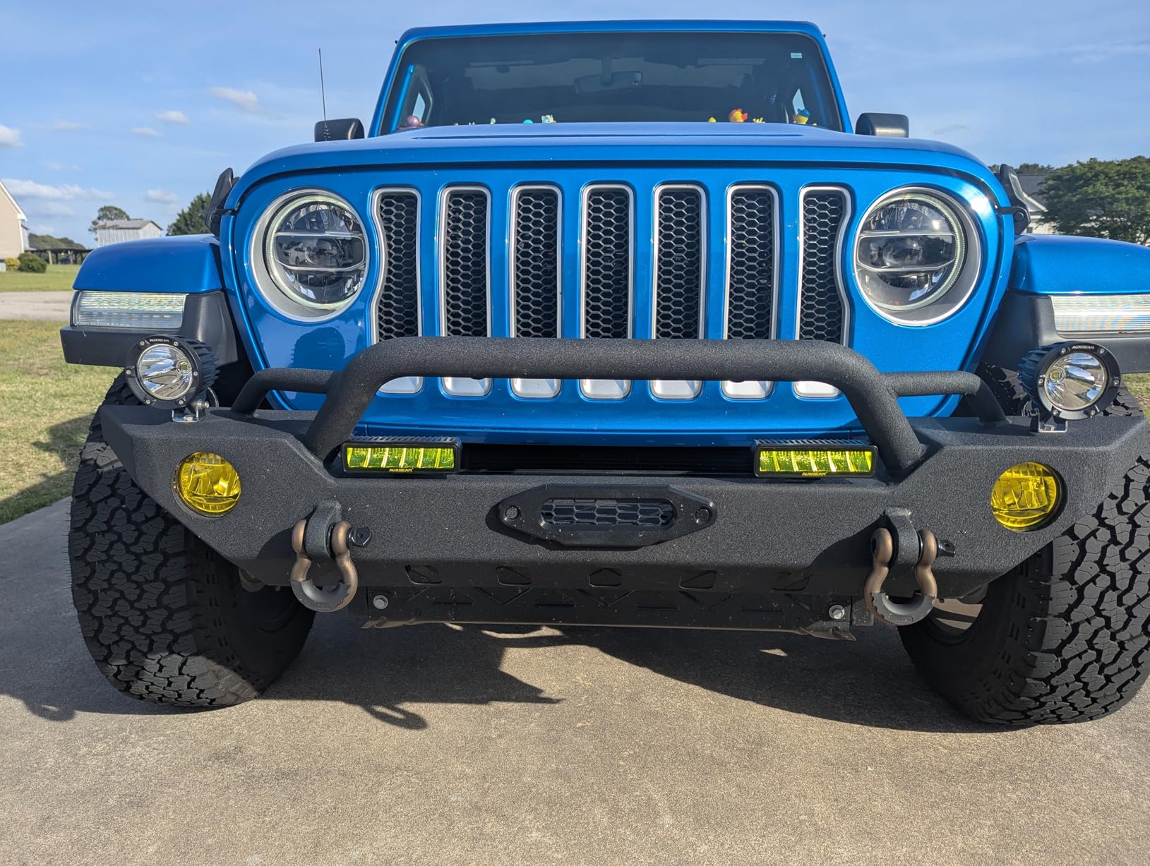 Auxbeam 4 Inch 72W Round Offroad Lights, 2PCS 7200LM LED Driving Pod Spot Lights White Beam with Wiring Harness Fit for Jeep Vehicle Truck SVU Motorcycle UTV customer photo 2