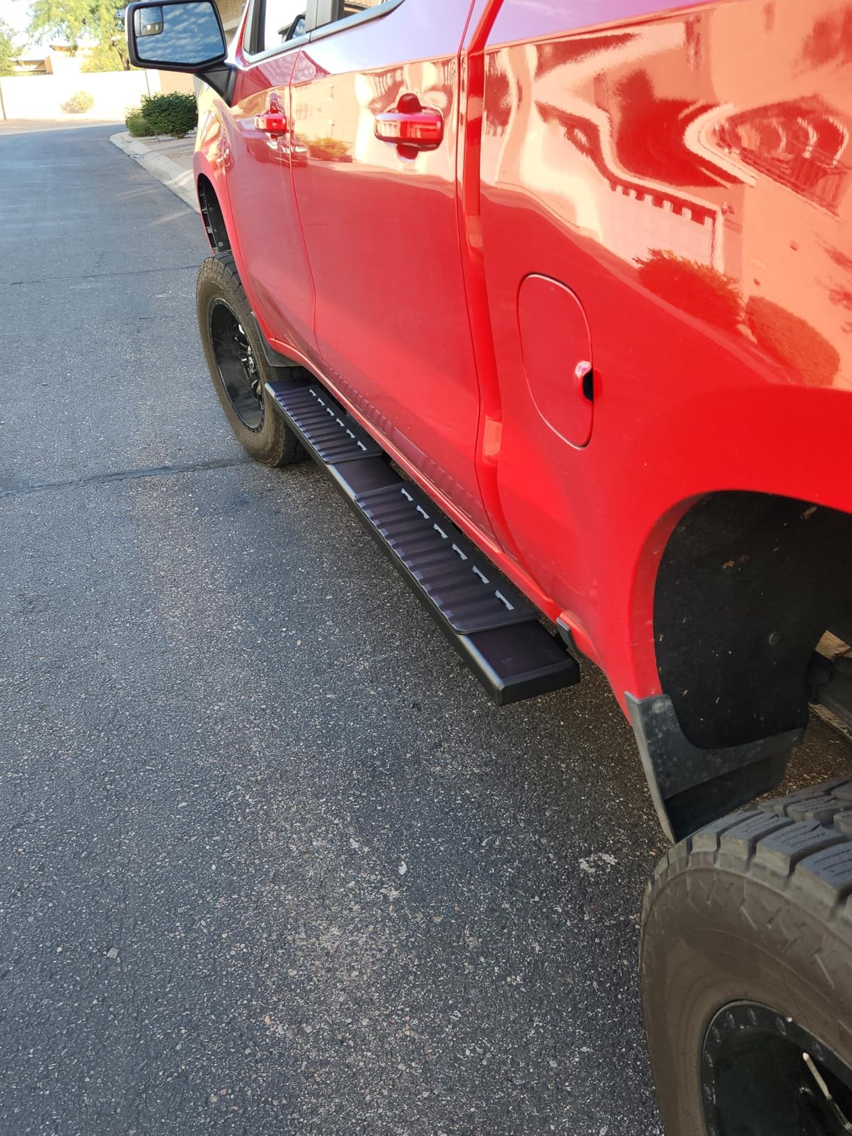 COMNOVA 6 Inches Running Boards& Steps Step Bars Compatible with 2019-2026 Chevy Silverado 1500, 2020-2026 Silverado/Sierra 2500HD 3500HD Crew Cab, A Pair Running Boards for Silverado Crew cab. customer photo 2