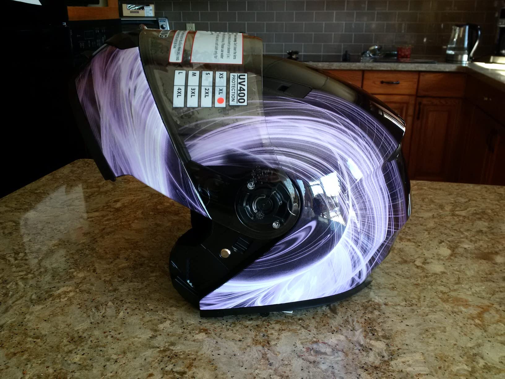 Adult Dual Lens Modular Snowmobile Helmet DOT Full Face Flip-up Typhoon TH158 customer photo 1