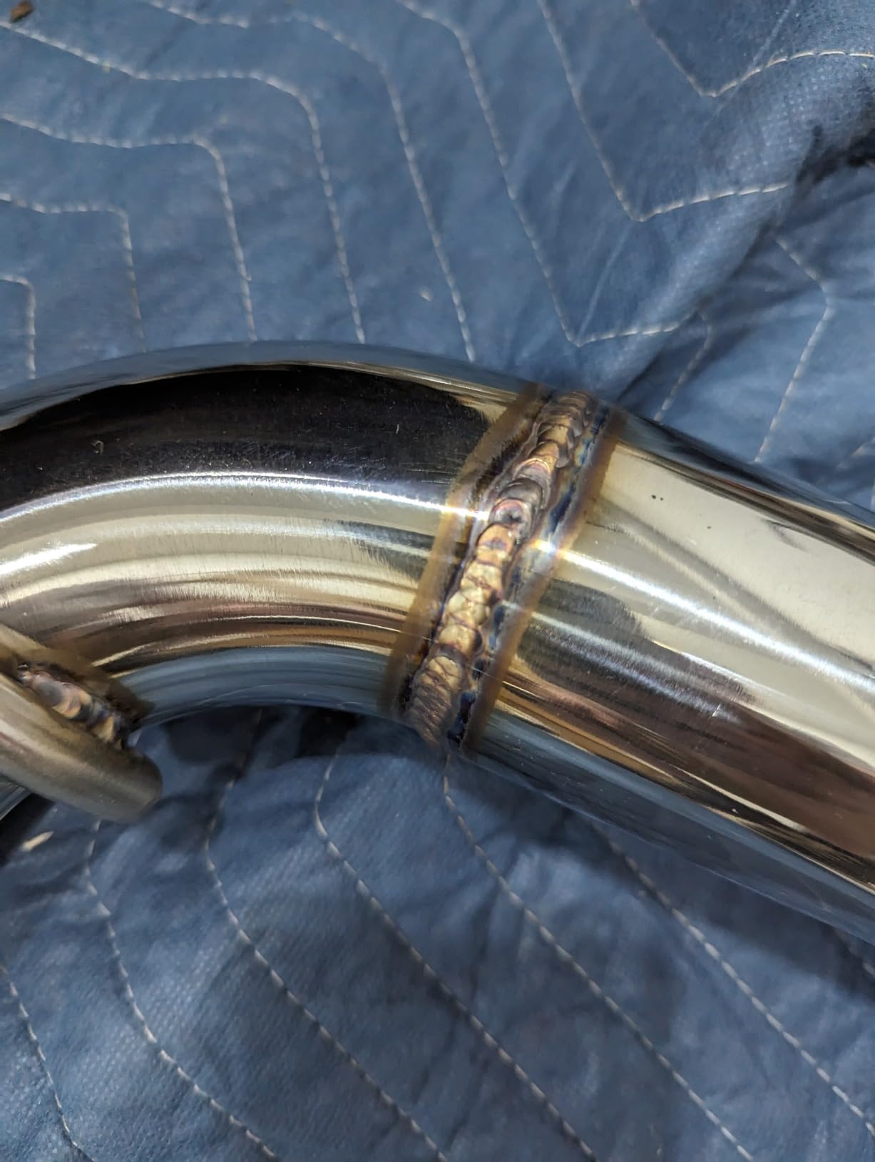 Replacement For 2015-2021 Subaru WRX STi STAINLESS STEEL POLISHED SILVER Muffler Axle Back 4