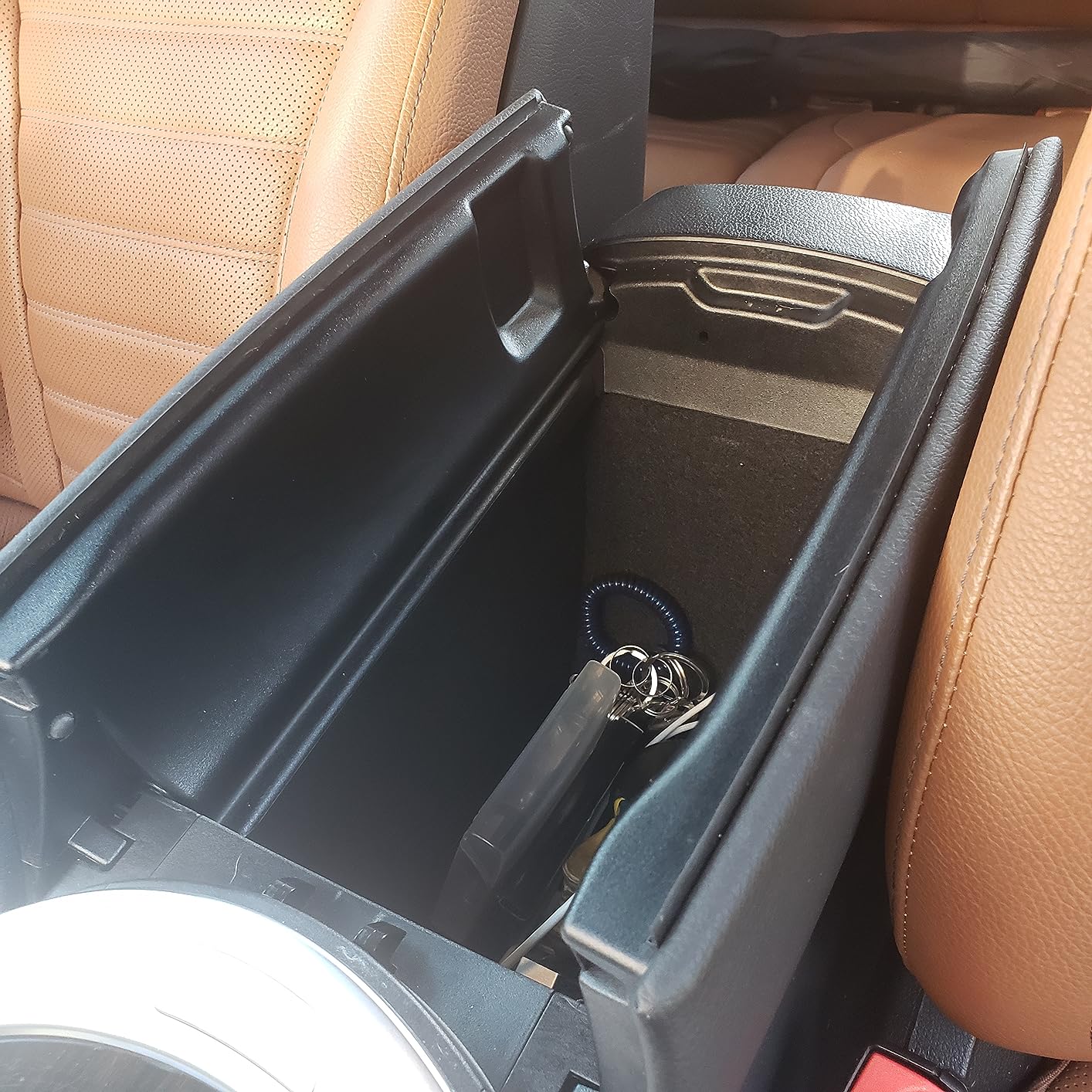 TTCR-II Compatible with Mercedes Benz C Class W205 Center Console Organizer 2015-2021 (Sedan & Coupe Only), for GLC W253 Console Organizer Tray 2016-2022, for GLC Coupe Middle Storage Tray 2016-2023 customer photo 2