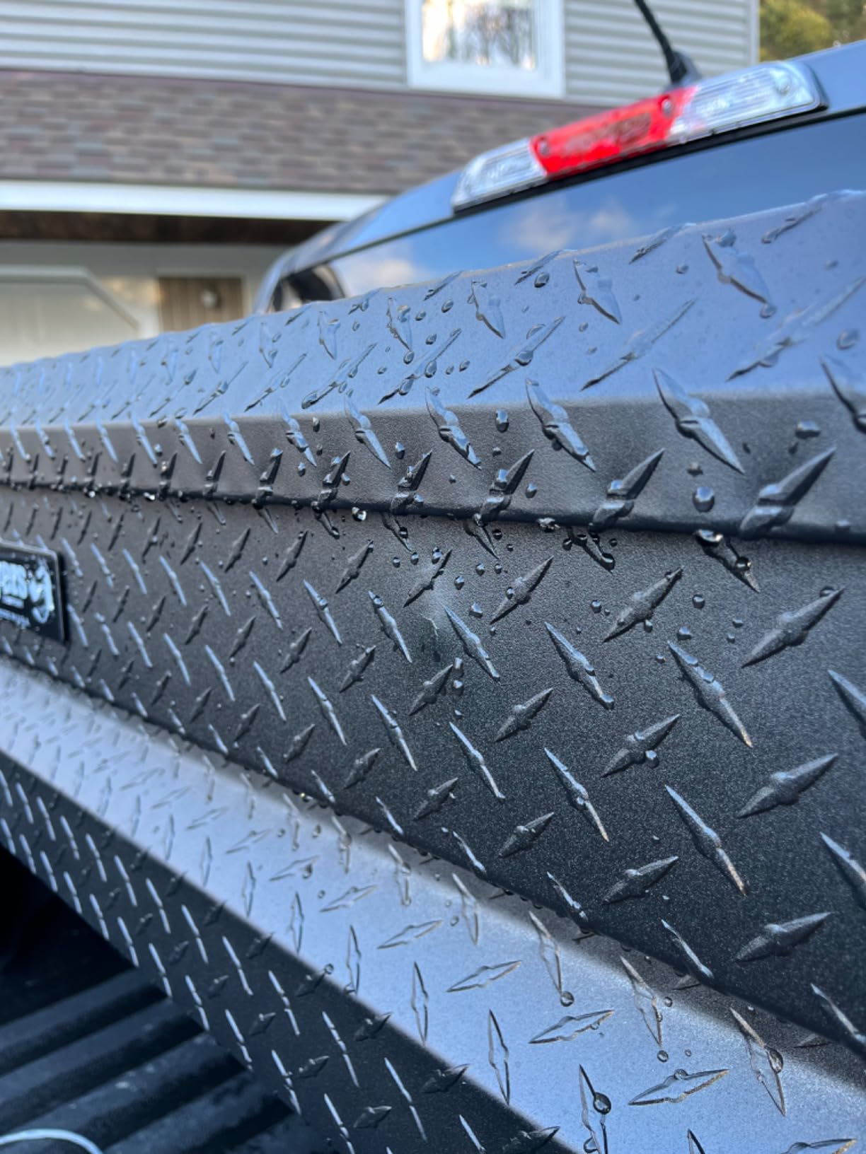 Buyers Products Crossover Truck Tool Box, Heavy Duty Saddle Cargo Bed Organizer for Equipment Accessories Storage, Metal Diamond Tread Aluminum, 71x20x18 customer photo 1