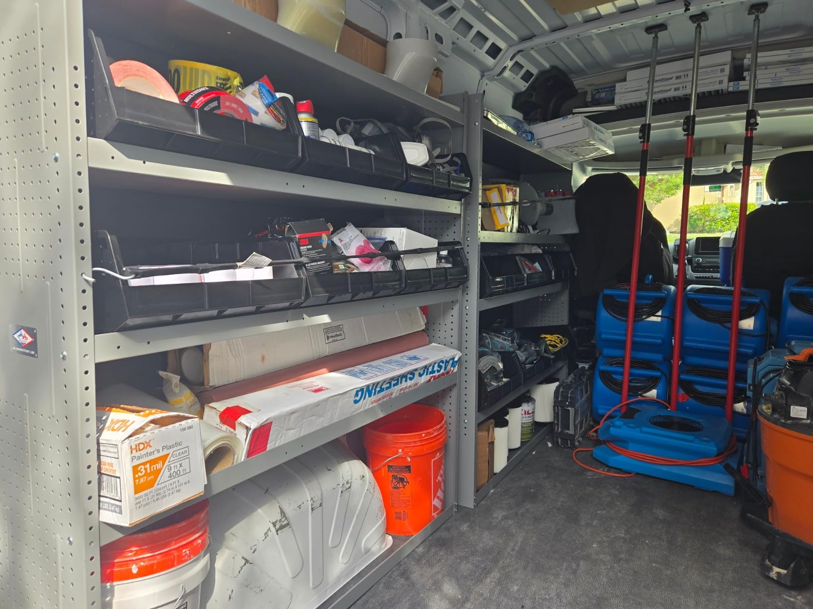 AA Products SH-6005 Steel Mid/High Roof Van Shelving Storage System Fits Transit, NV, Promaster and Sprinter, Van Shelving Units, 52''W x 60''H x 13''D customer photo 1