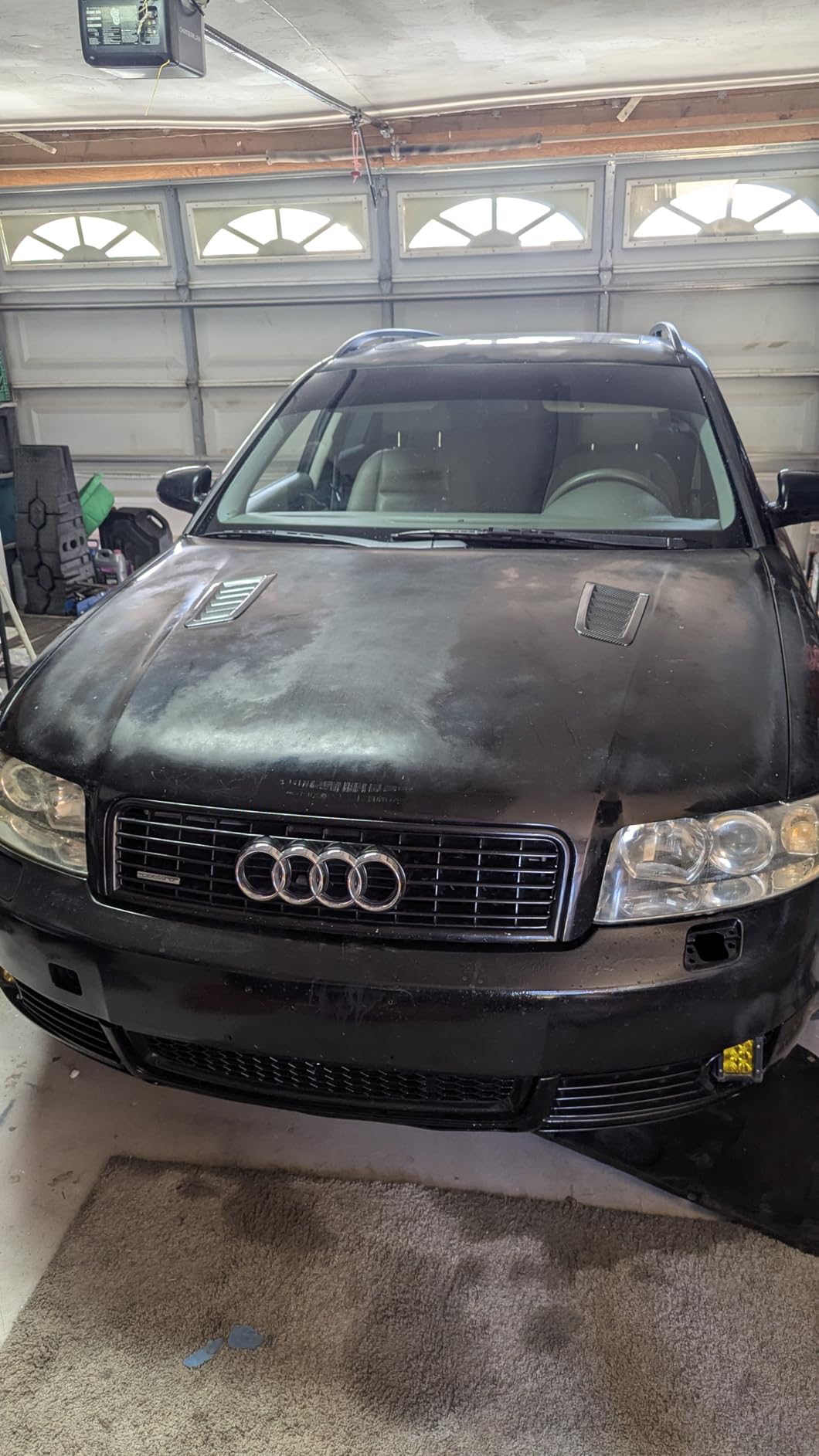 Akozon Car Hood Vent Scoop Kit Air Intake Louvers Hoods Vents Bonnet Cover for Focus RS MK2 (Carbon Fiber) customer photo 1