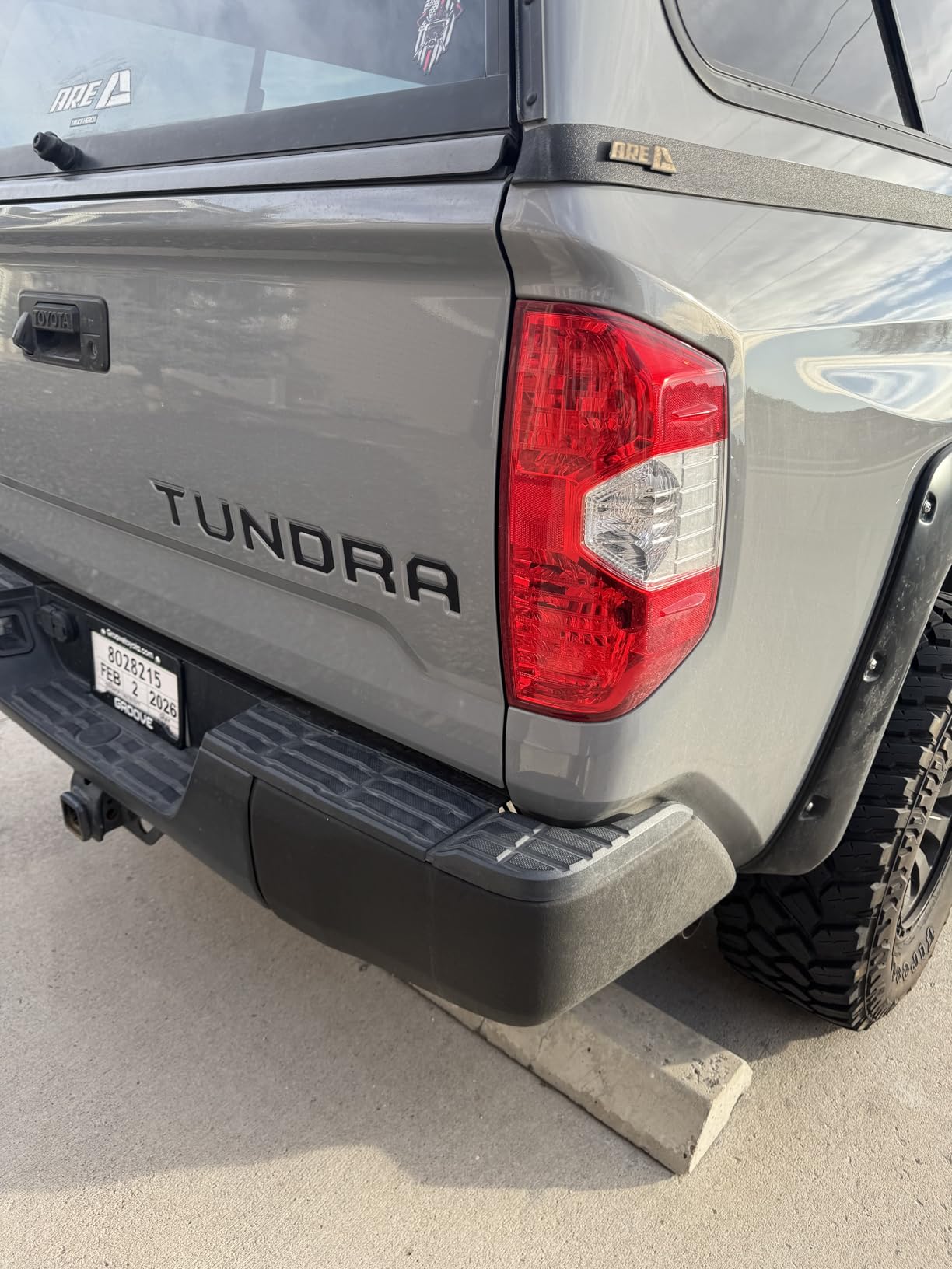 EyeCatcher Pro Series Tailgate Letter Inserts Compatible with 2014-2021 Tundra (Mono Black USA Flag) customer photo 2