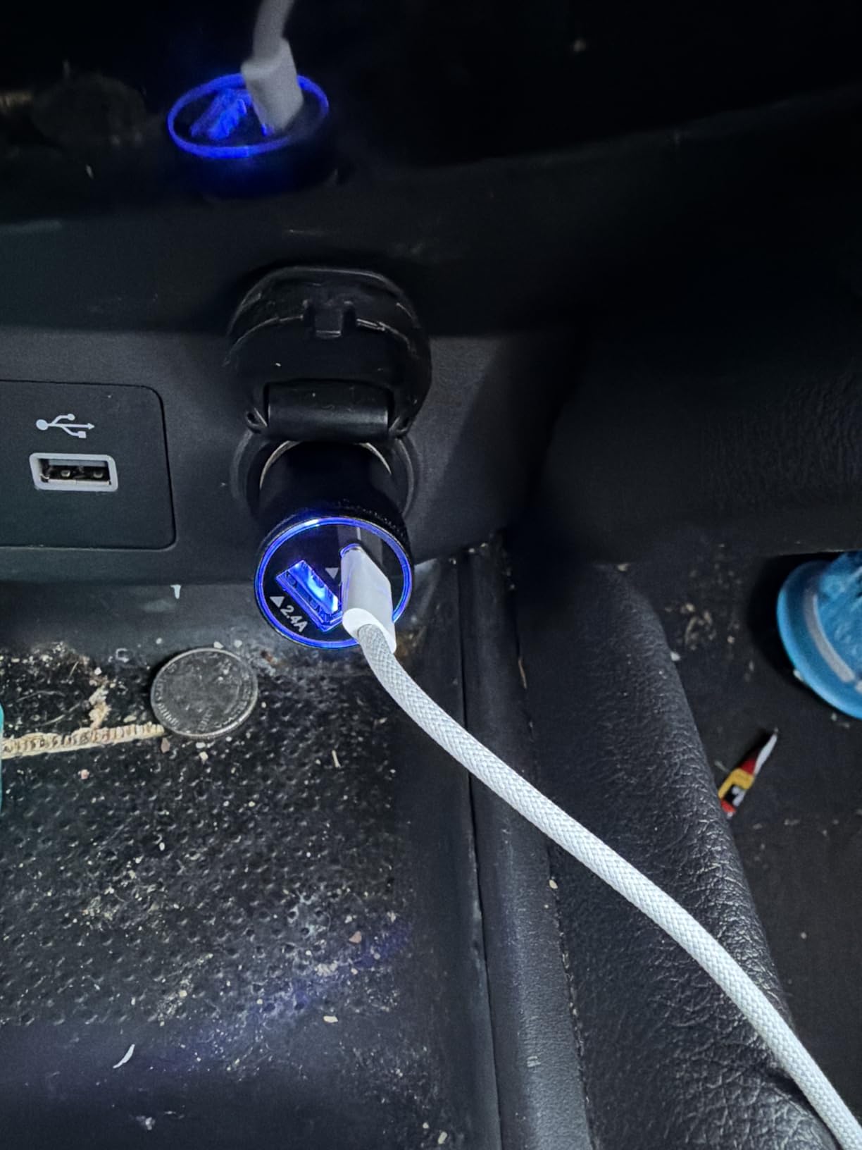 AILKIN 30W PD USB C Car Charger, USB Type C Fast Power Charging Block Dual Port USB A & USBC Plug Cargador Carro Lighter Adapter for iPhone, iPad, Samsung Galaxy, LG, Google Pixel, Moto, USB-C Port customer photo 2