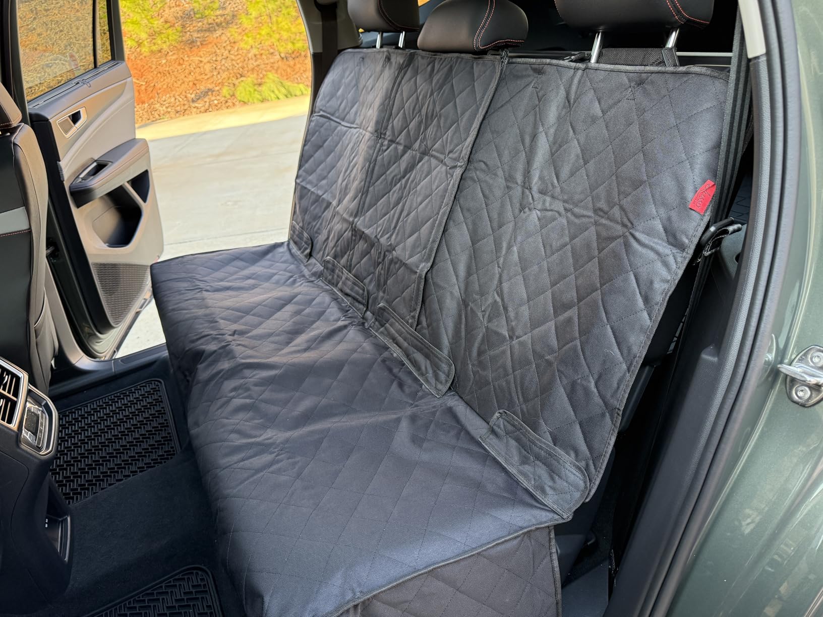 Lusso Gear Dog Car Seat Cover for Back Seat - Universal Fit Waterproof & Non-Slip Oxford Fabric Cover - Protector for SUV & Truck customer photo 2